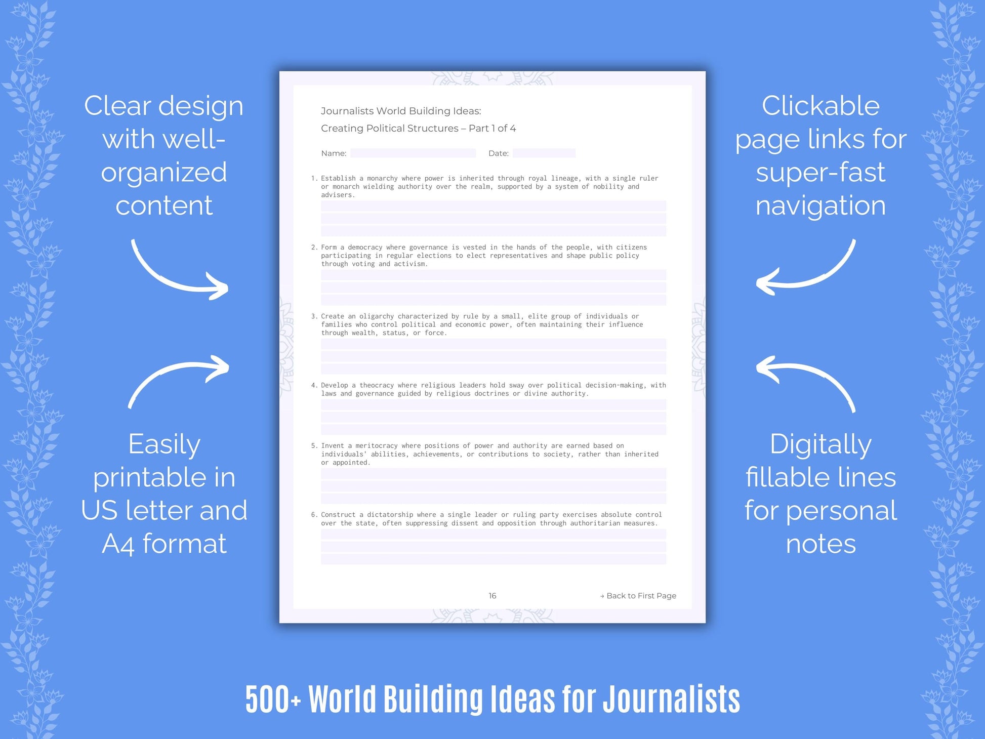 Journalists Writing Templates