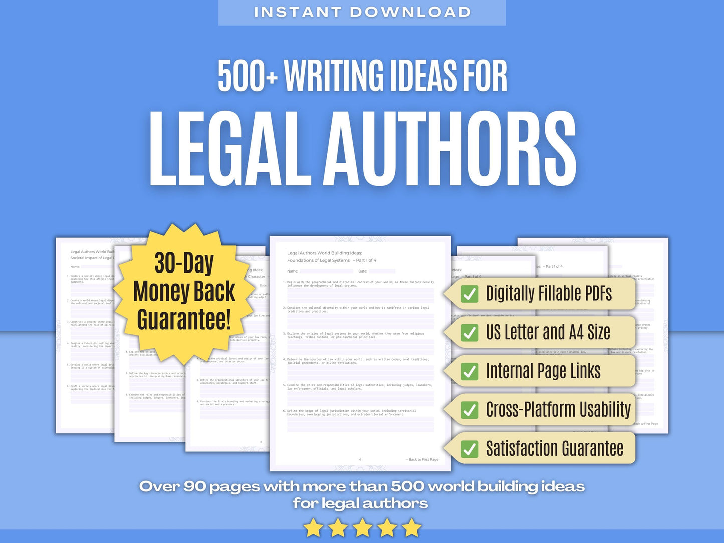 Legal Authors Writing Workbooks