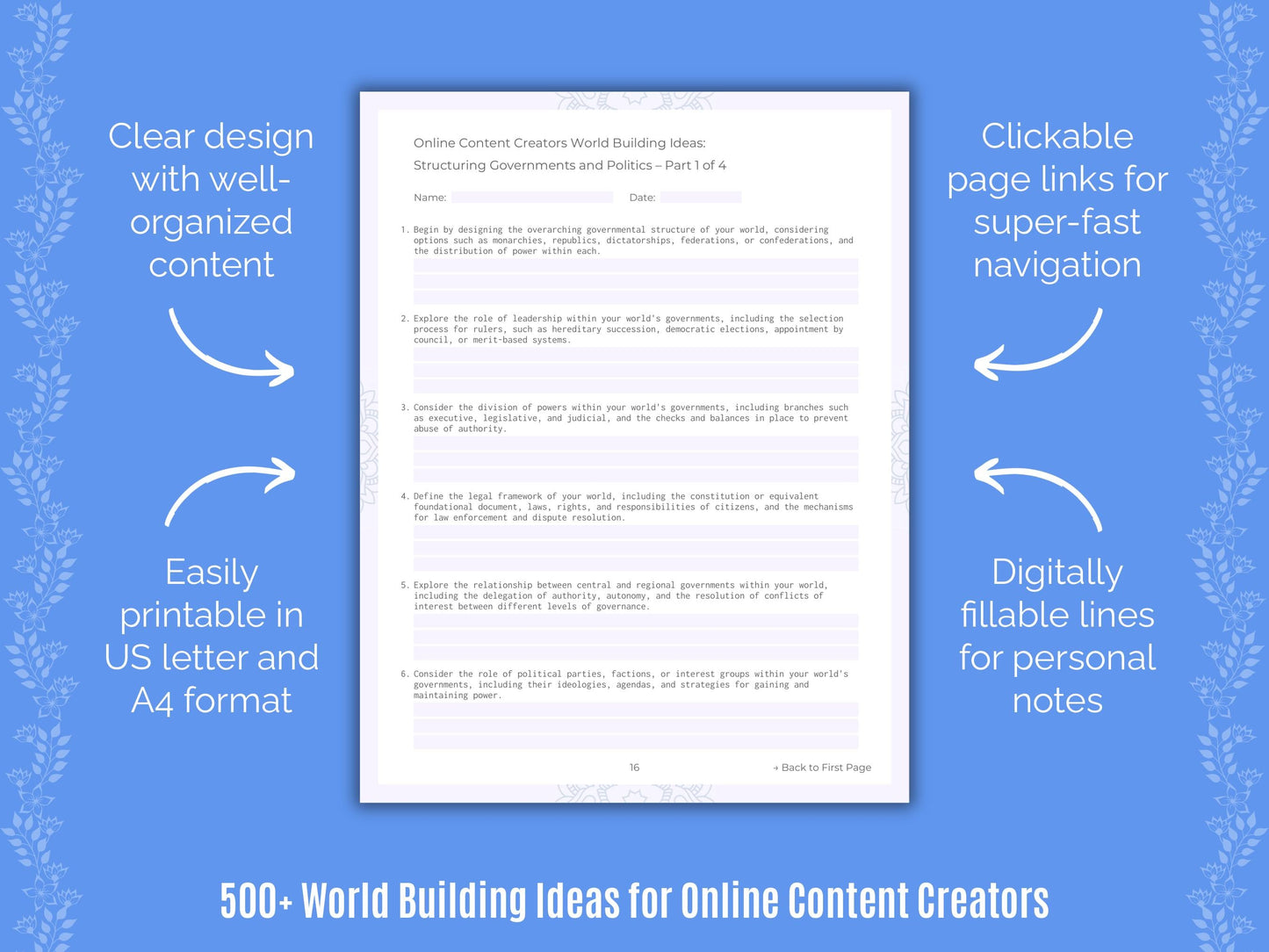 Online Content Creators Writing Templates