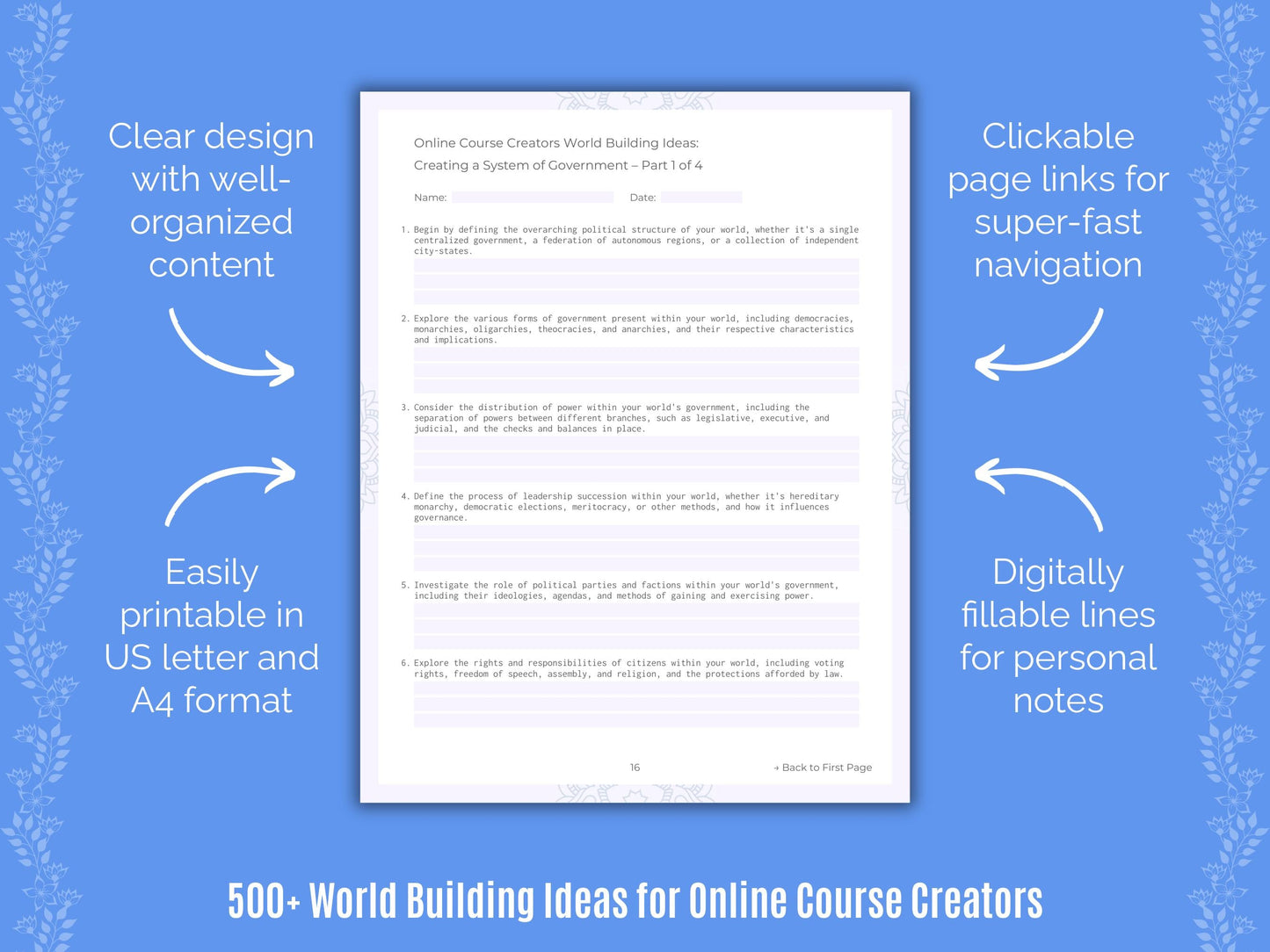 Online Course Creators Writing Templates