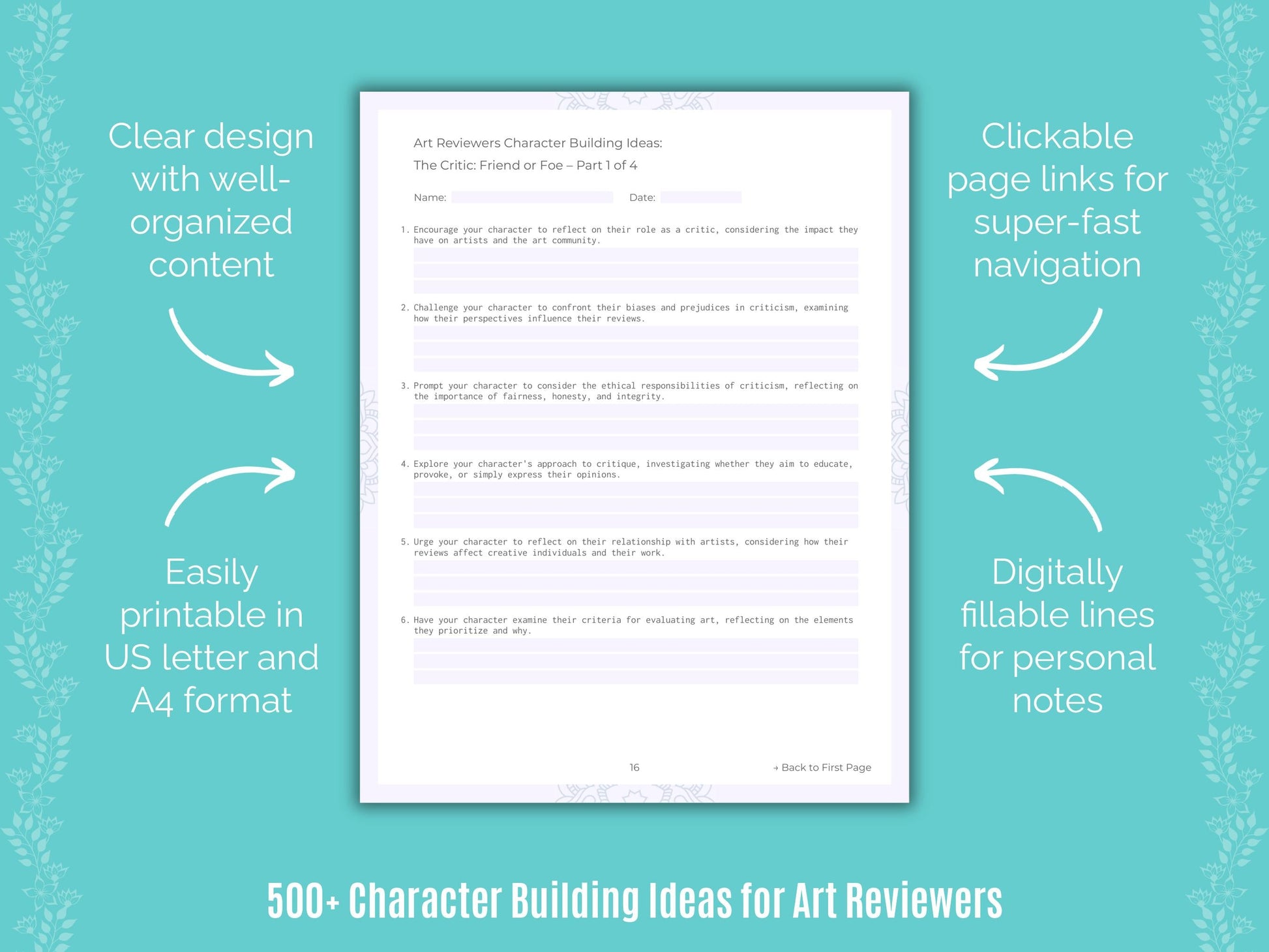 Art Reviewers Writing Templates