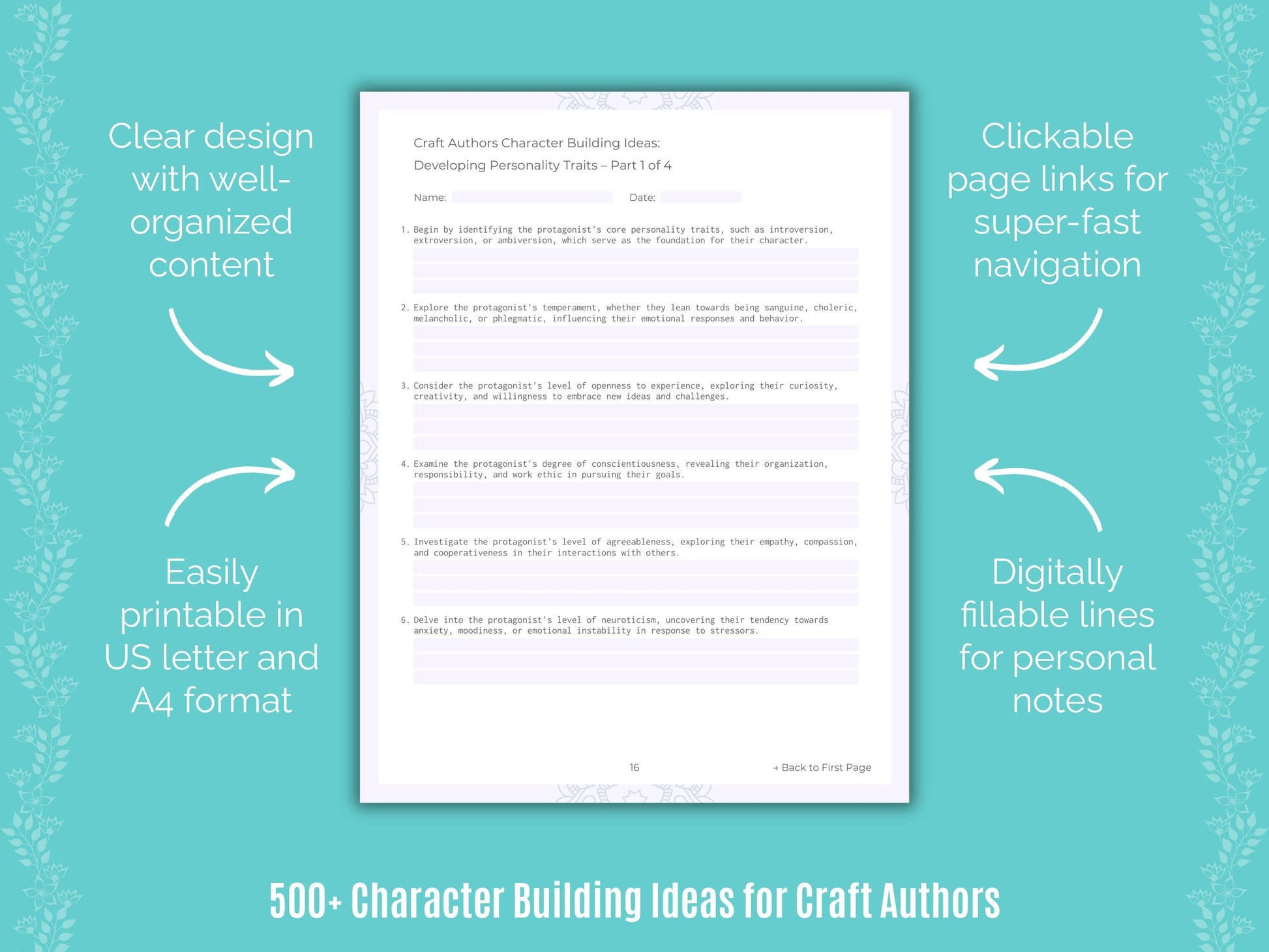 Craft Authors Writing Templates