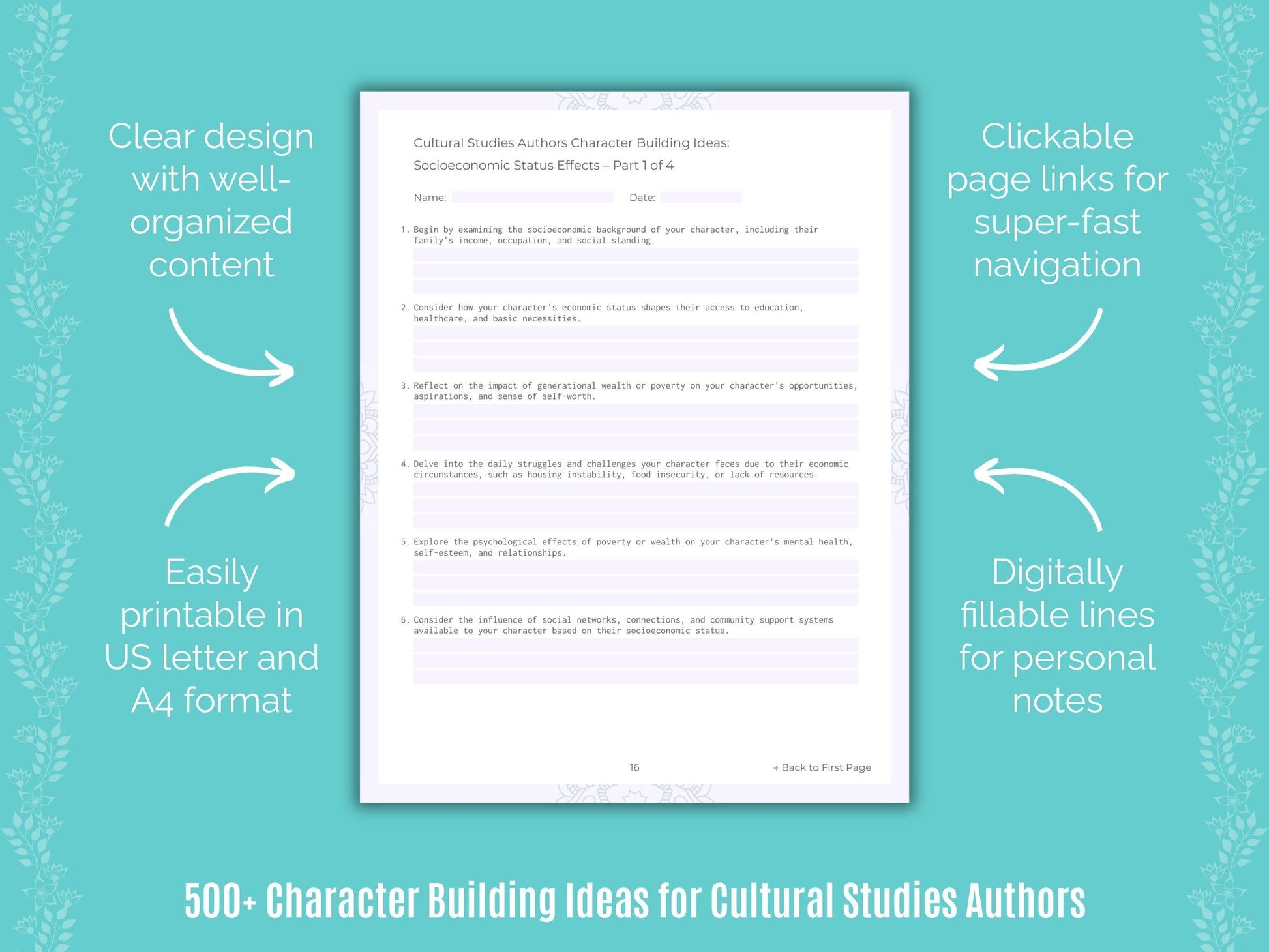 Cultural Studies Authors Writing Templates