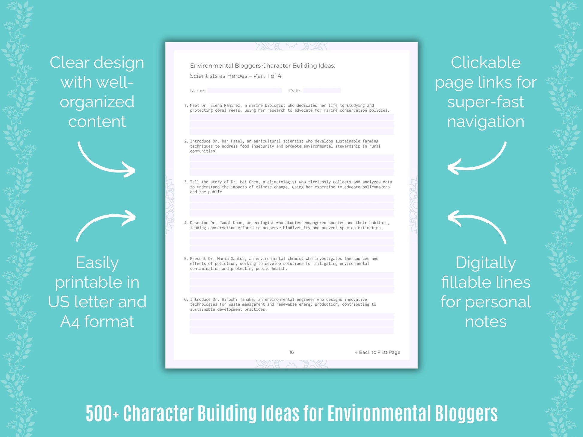 Environmental Bloggers Writing Templates