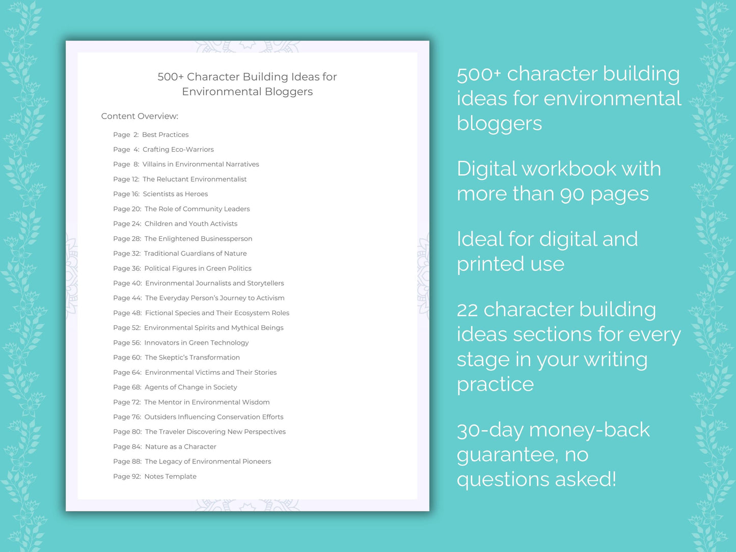 Environmental Bloggers Writing Worksheets