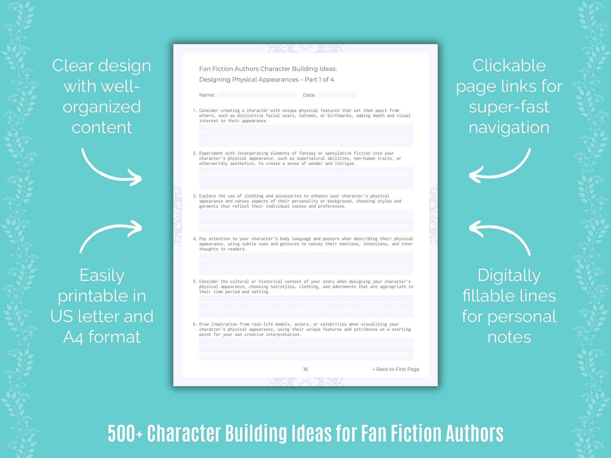 Fan Fiction Authors Writing Templates