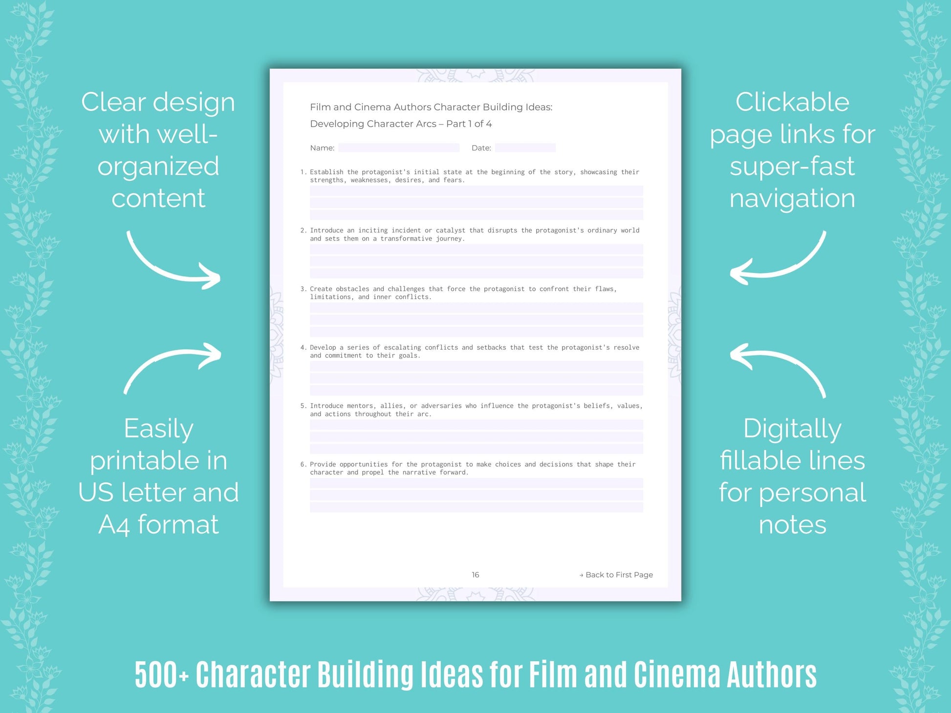 Film and Cinema Authors Writing Templates