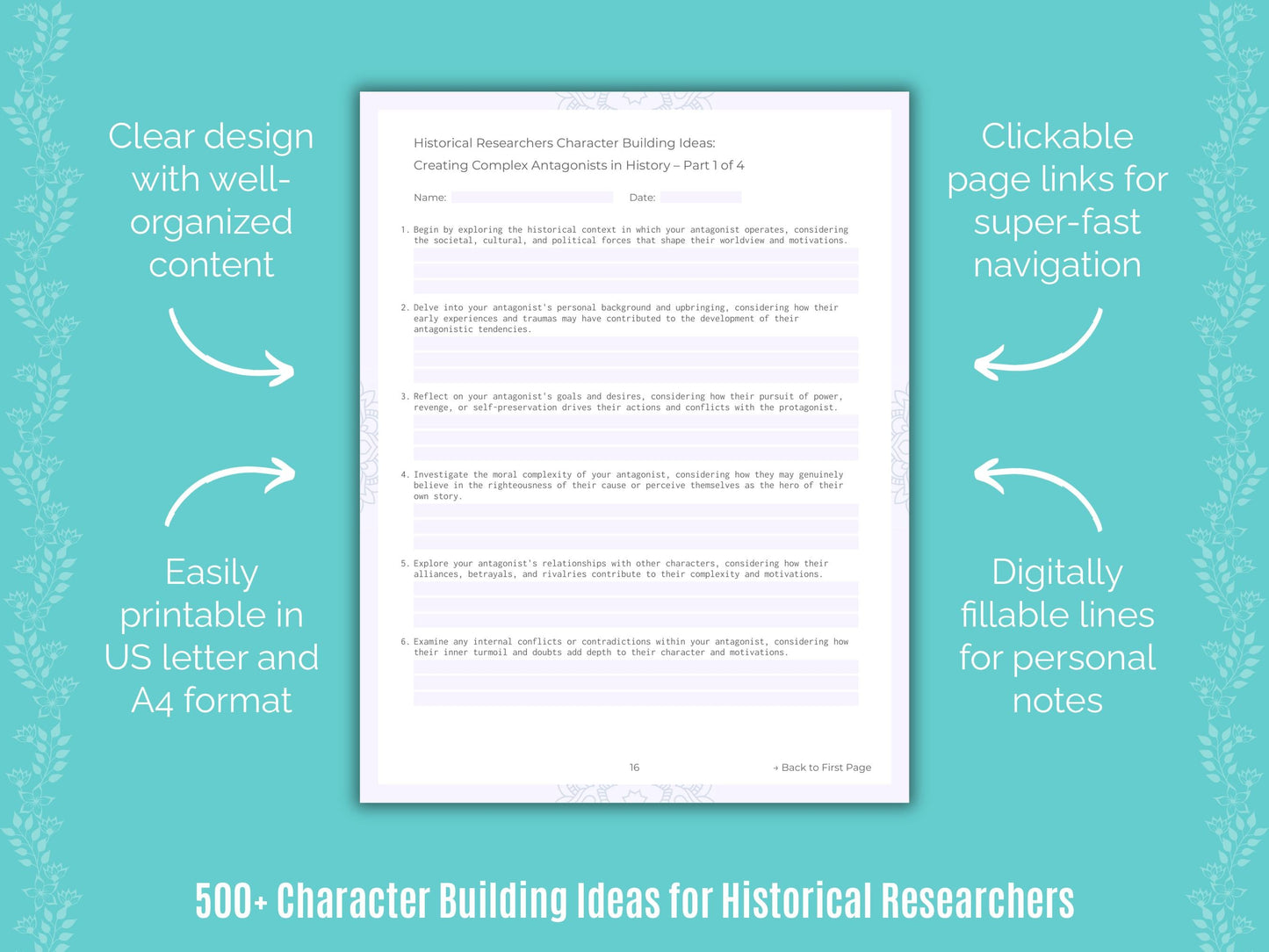 Historical Researchers Writing Templates