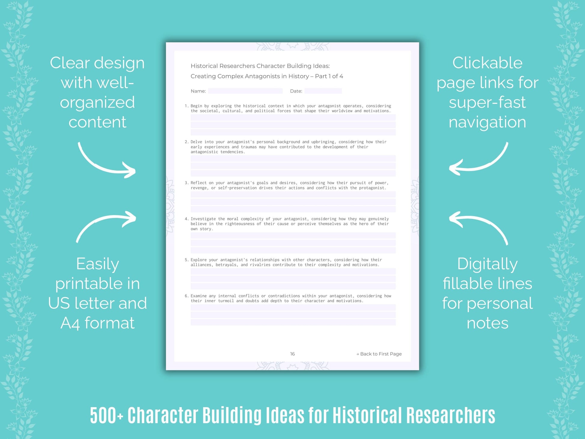 Historical Researchers Writing Templates