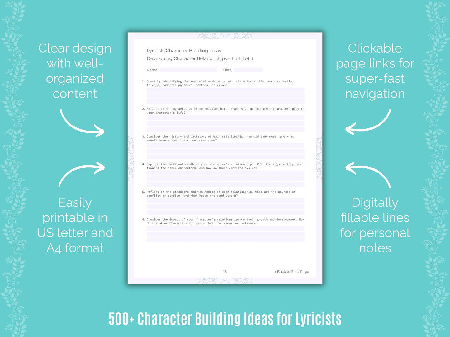 Lyricists Writing Templates