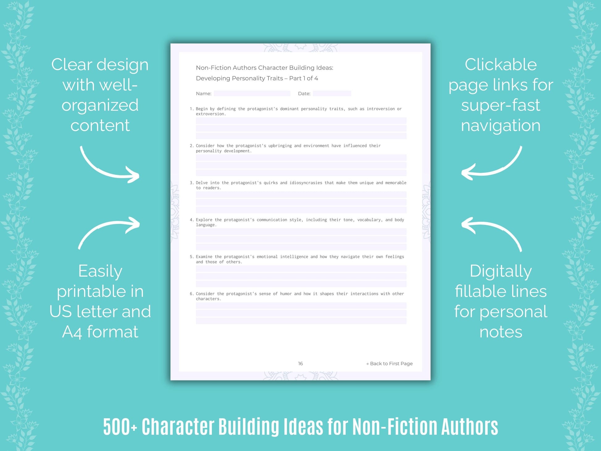 Non-Fiction Authors Writing Templates