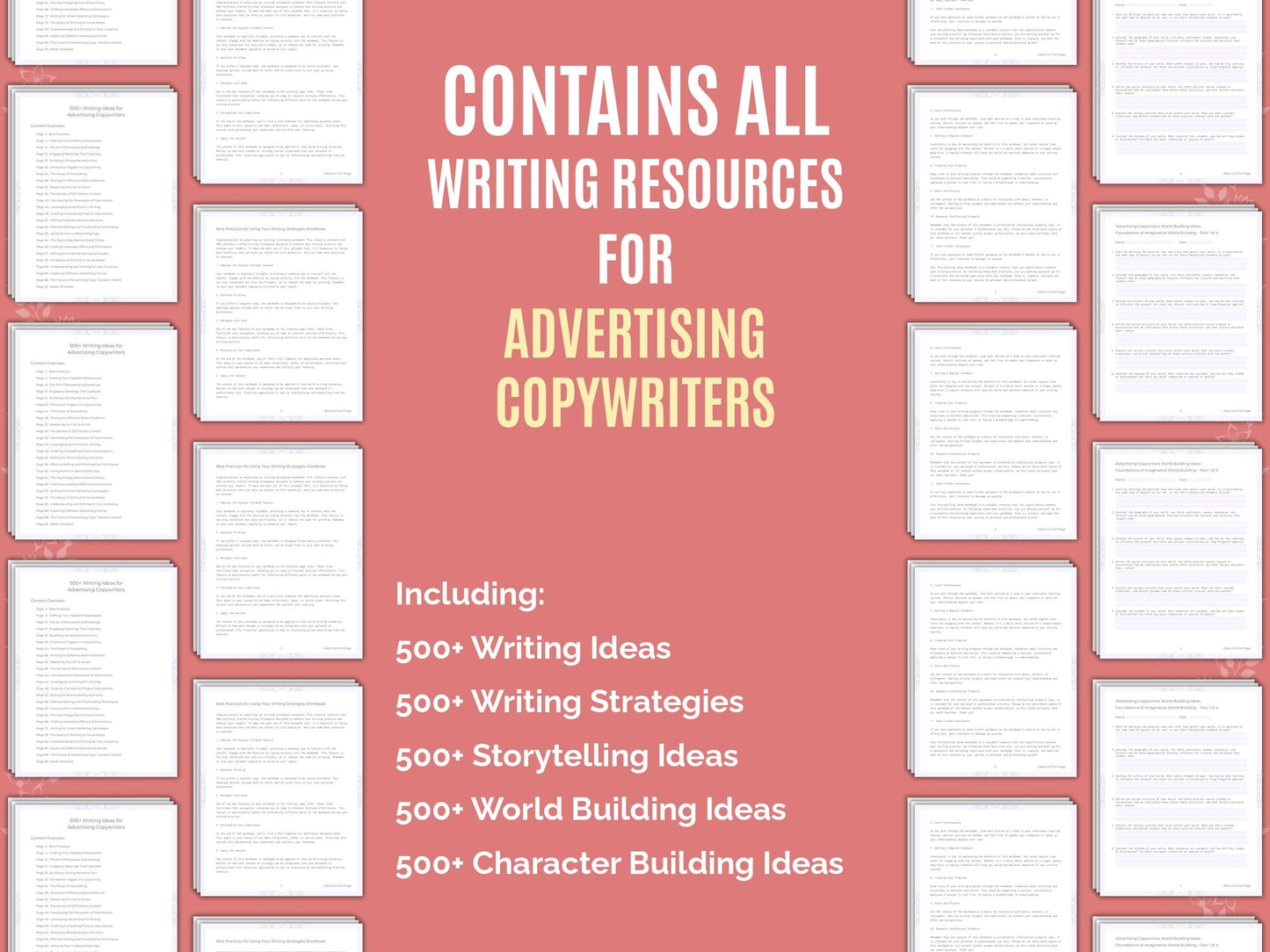 Advertising Copywriters Writing Worksheets