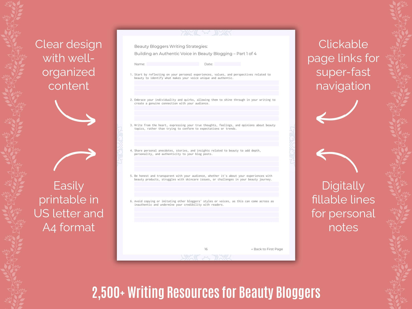 Beauty Bloggers Writing Cheat Sheets