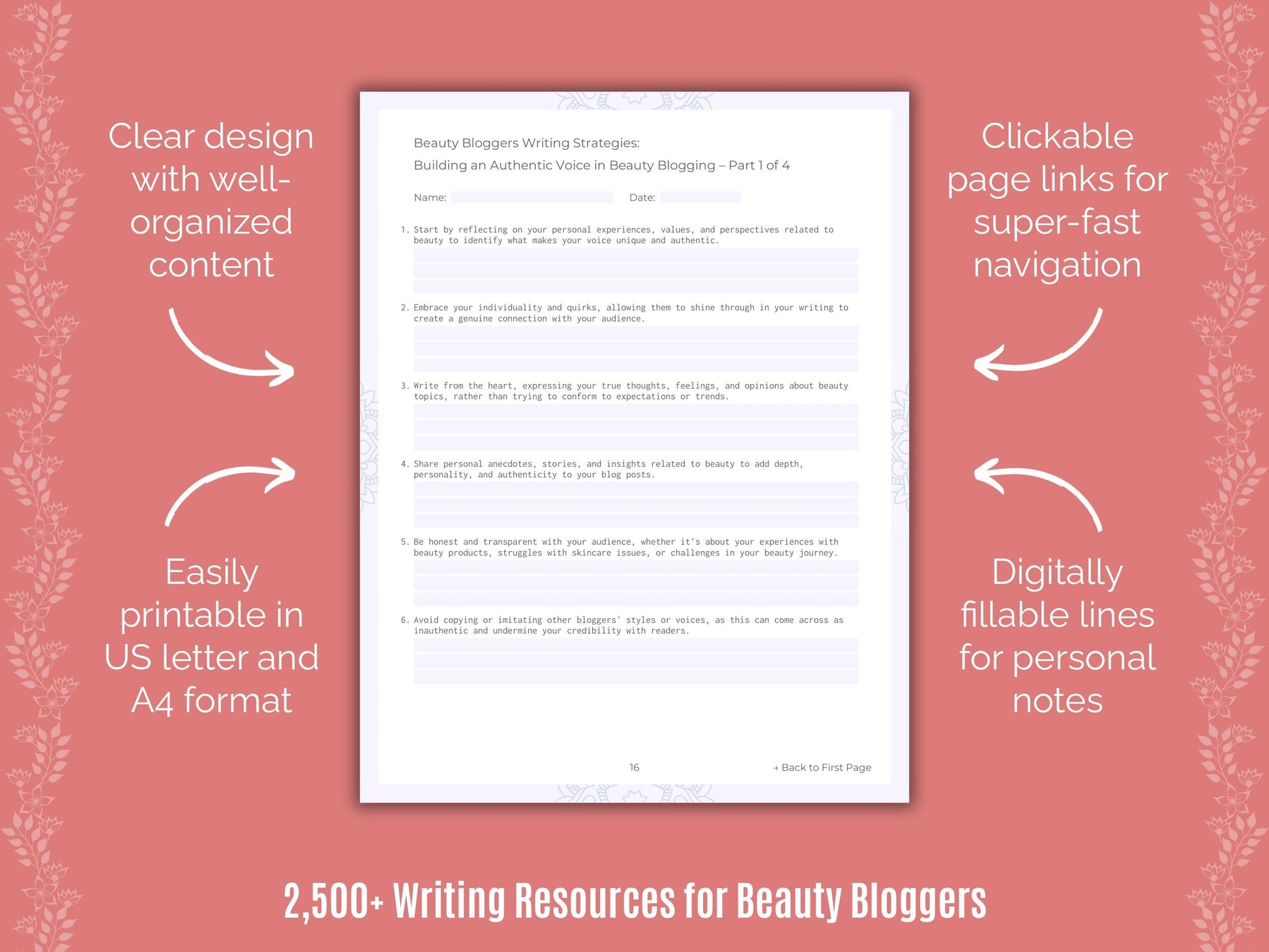 Beauty Bloggers Writing Cheat Sheets