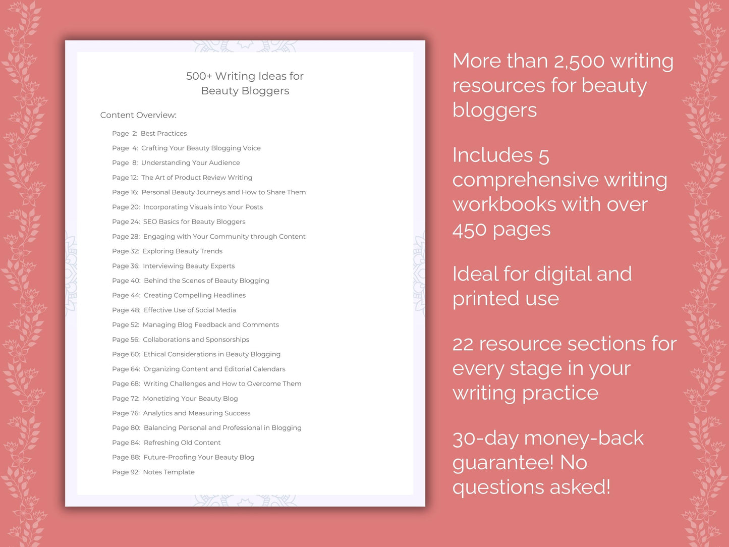 Beauty Bloggers Writing Templates