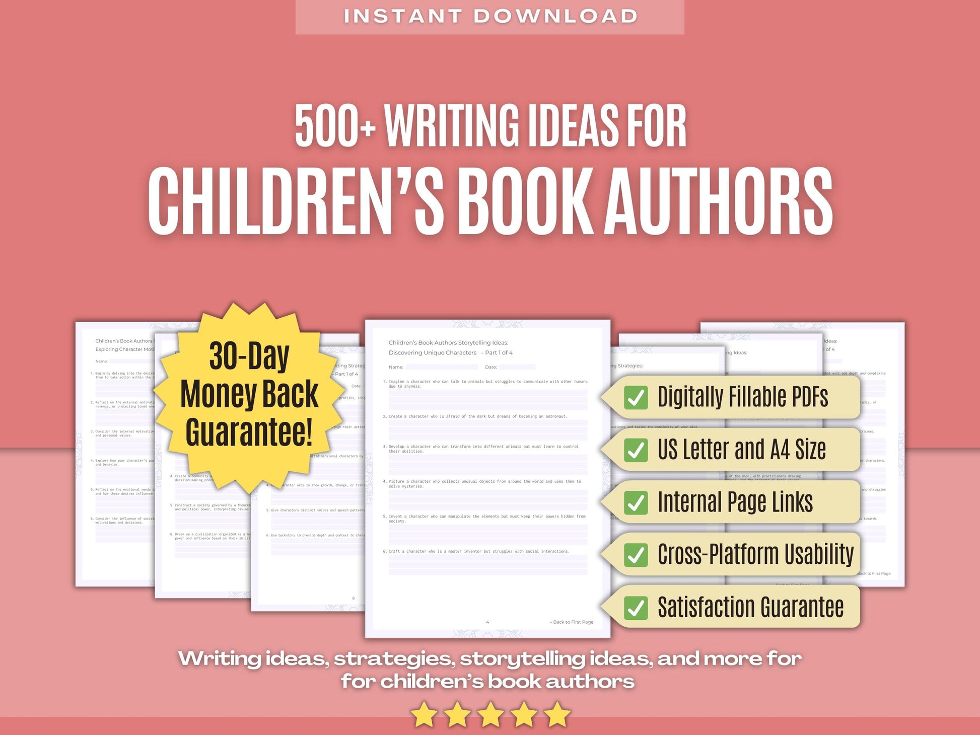 Children’s Book Authors Writing Workbooks