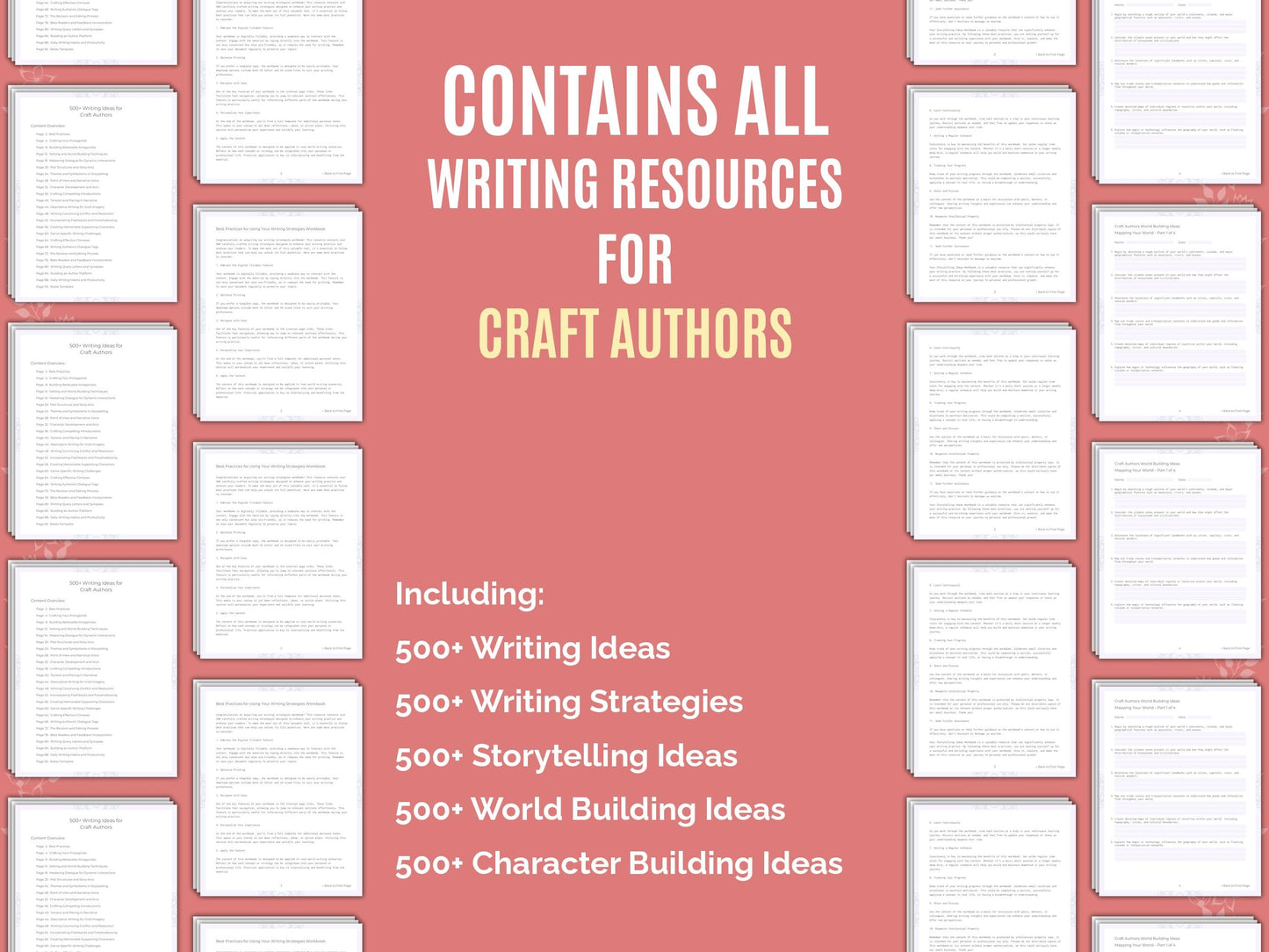 Craft Authors Writing Worksheets