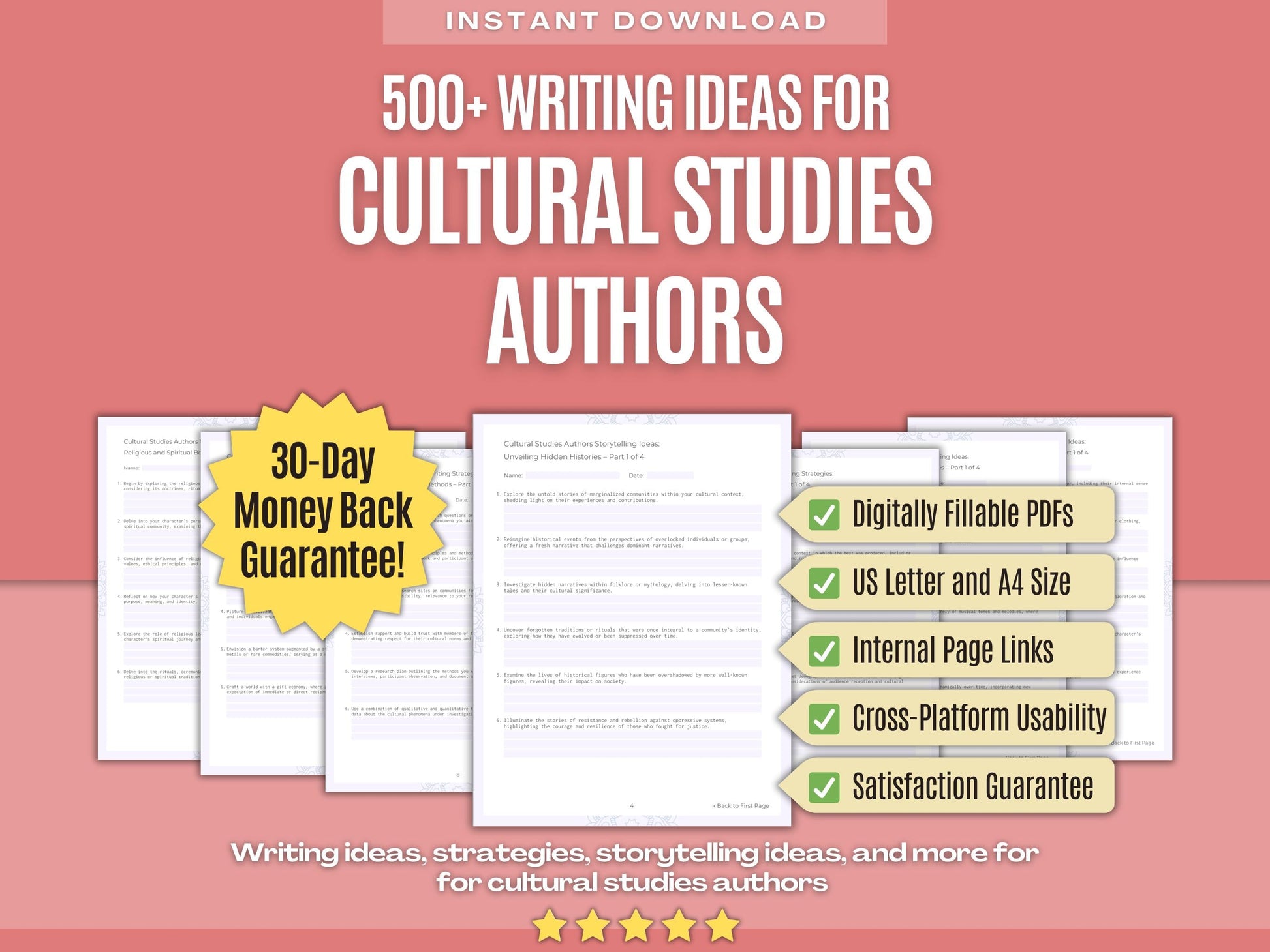 Cultural Studies Authors Writing Workbooks