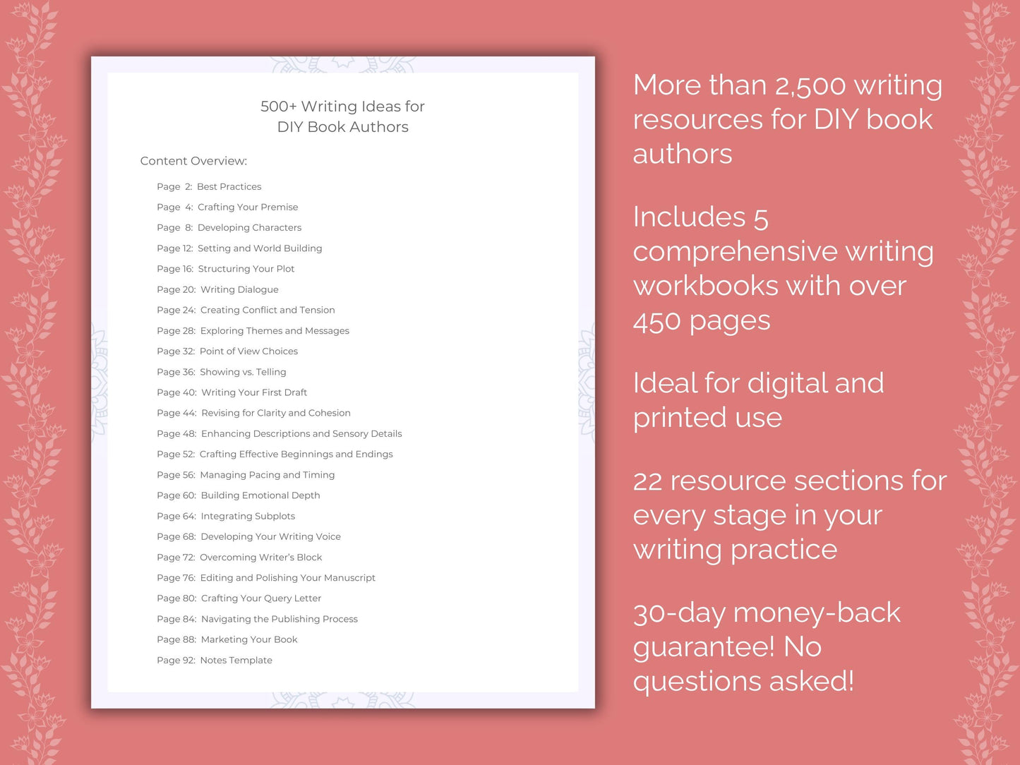 DIY Book Authors Writing Templates