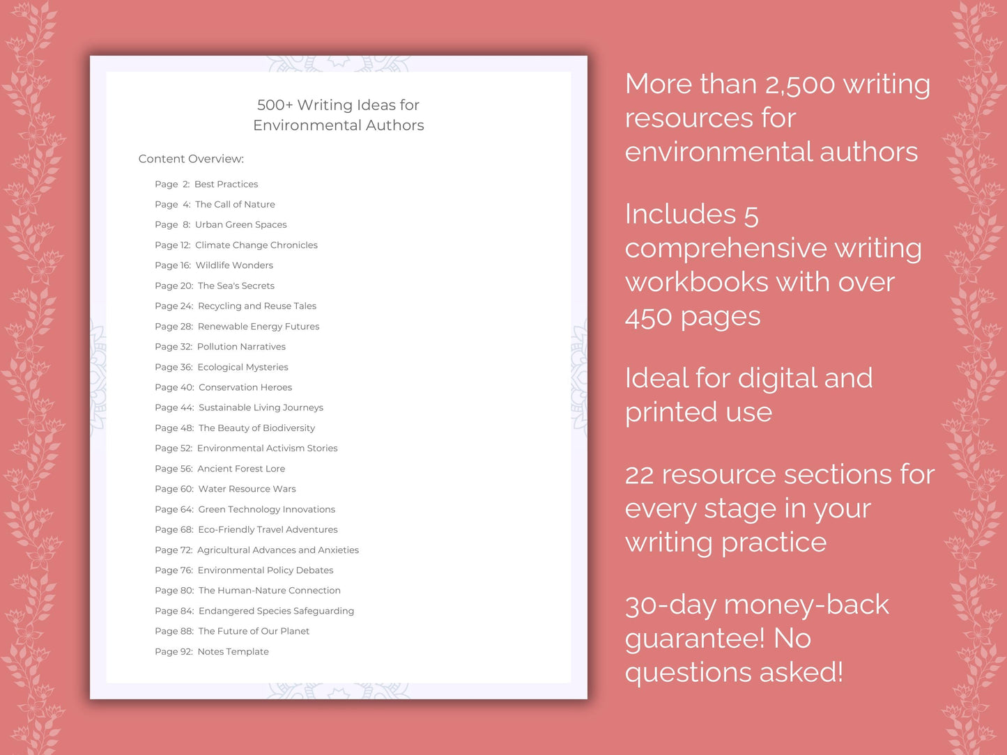 Environmental Authors Writing Templates