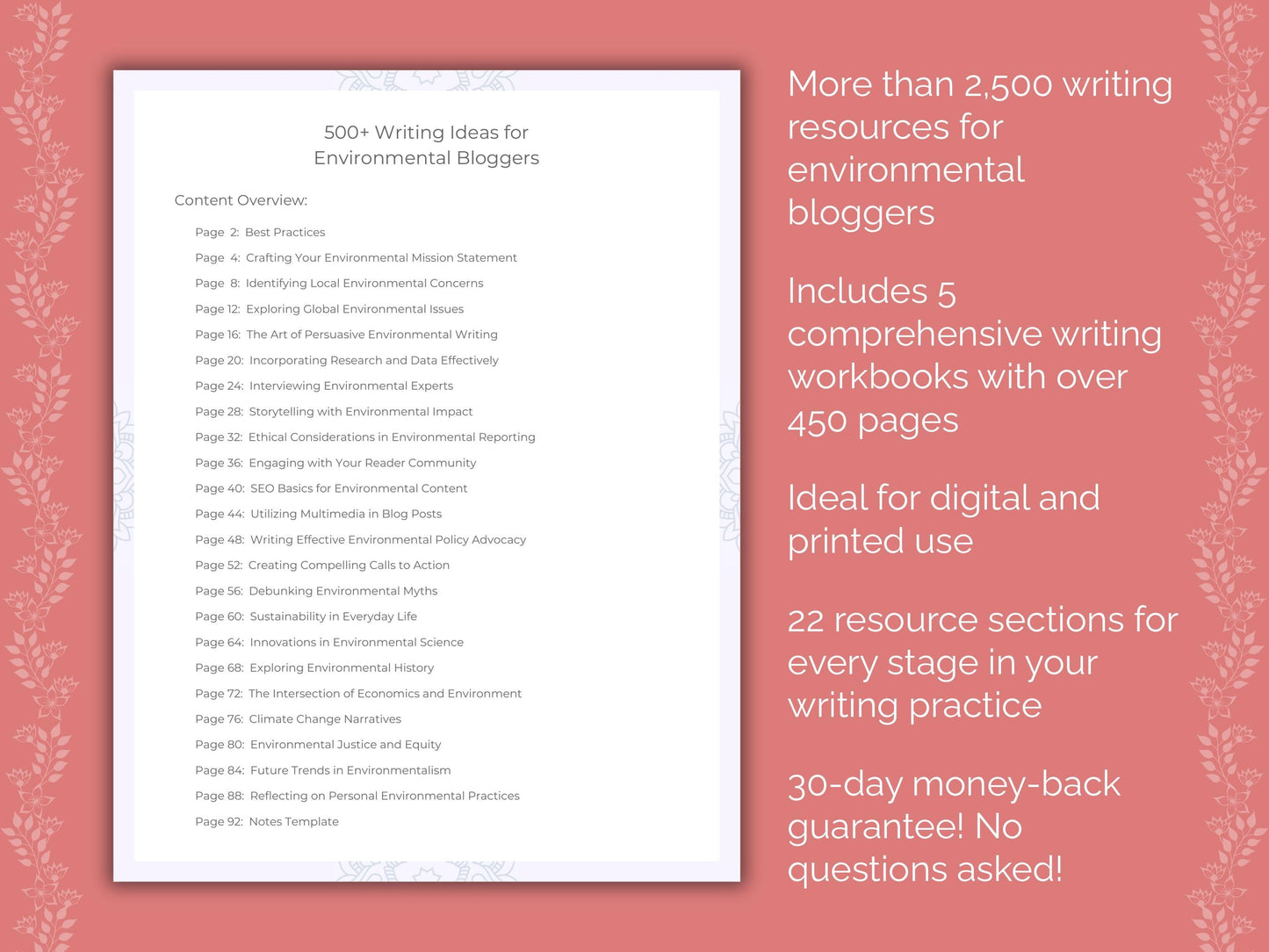 Environmental Bloggers Writing Templates