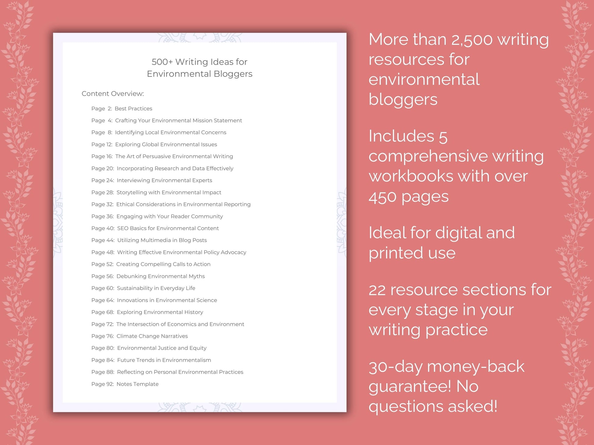 Environmental Bloggers Writing Templates