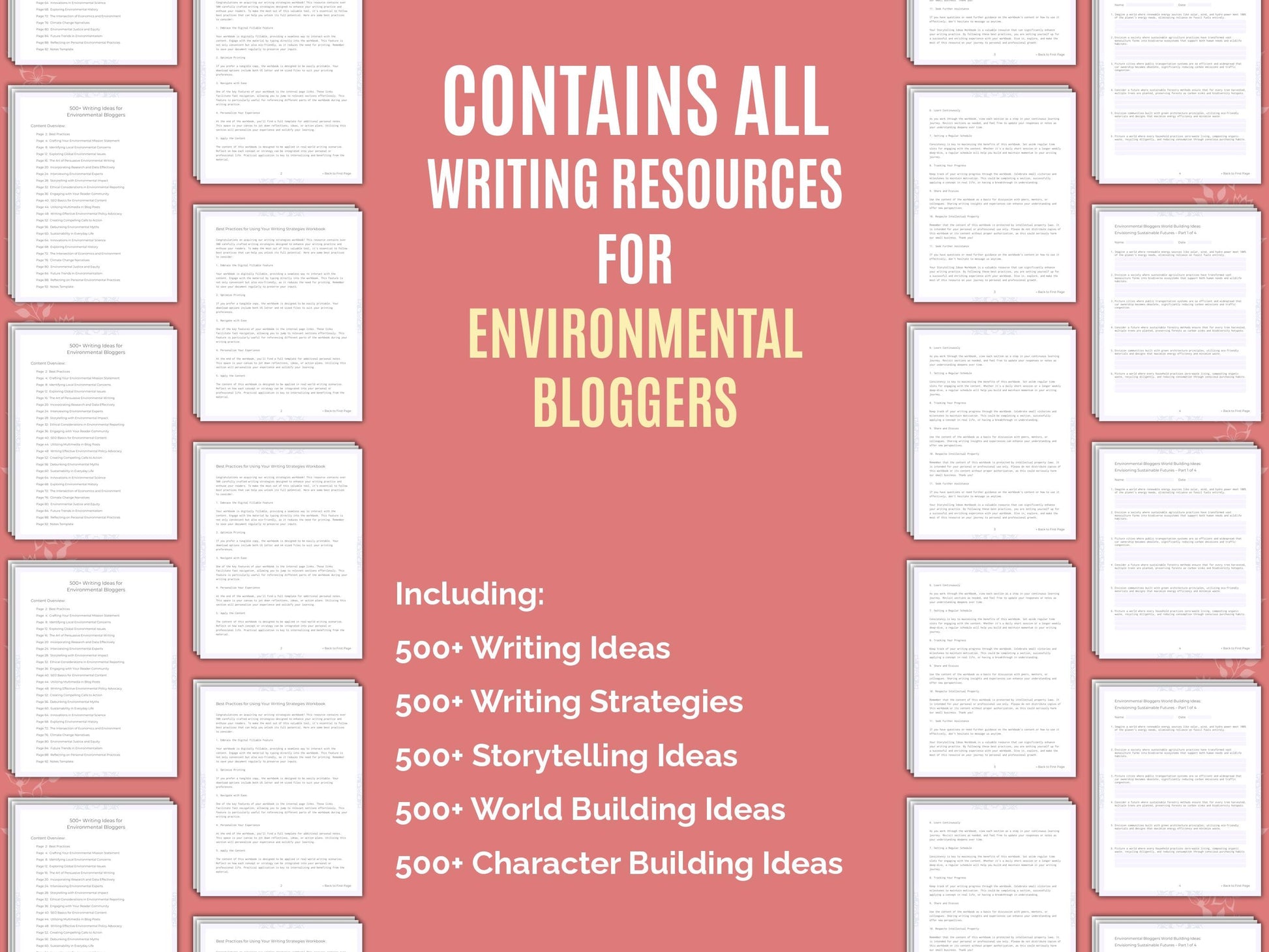 Environmental Bloggers Writing Worksheets