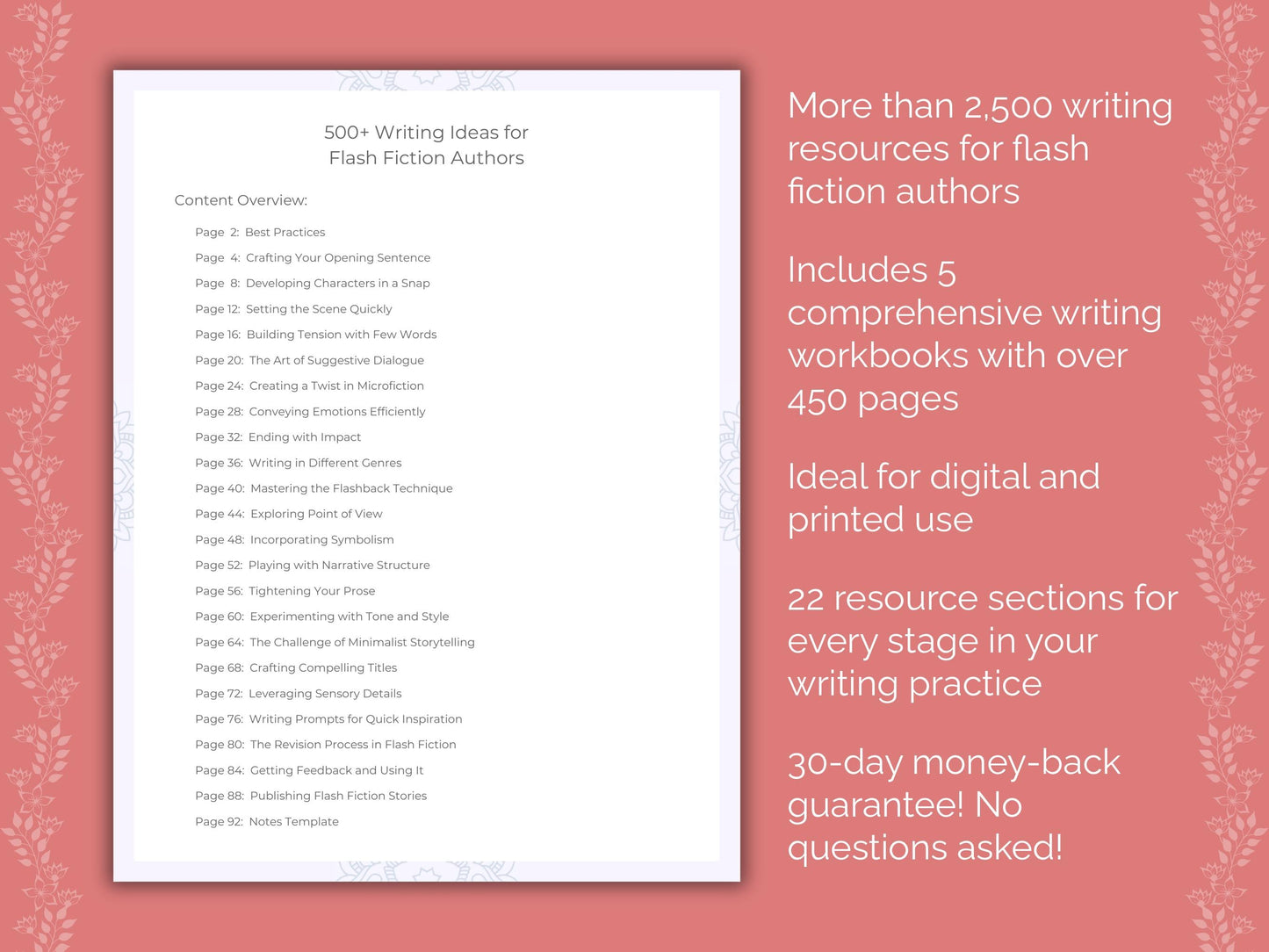 Flash Fiction Authors Writing Templates