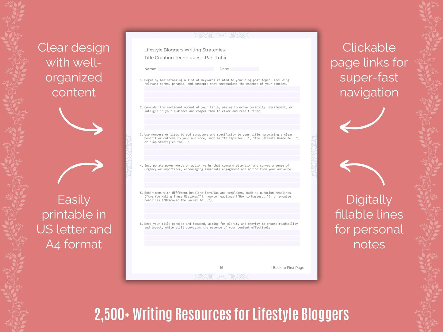 Lifestyle Bloggers Writing Cheat Sheets