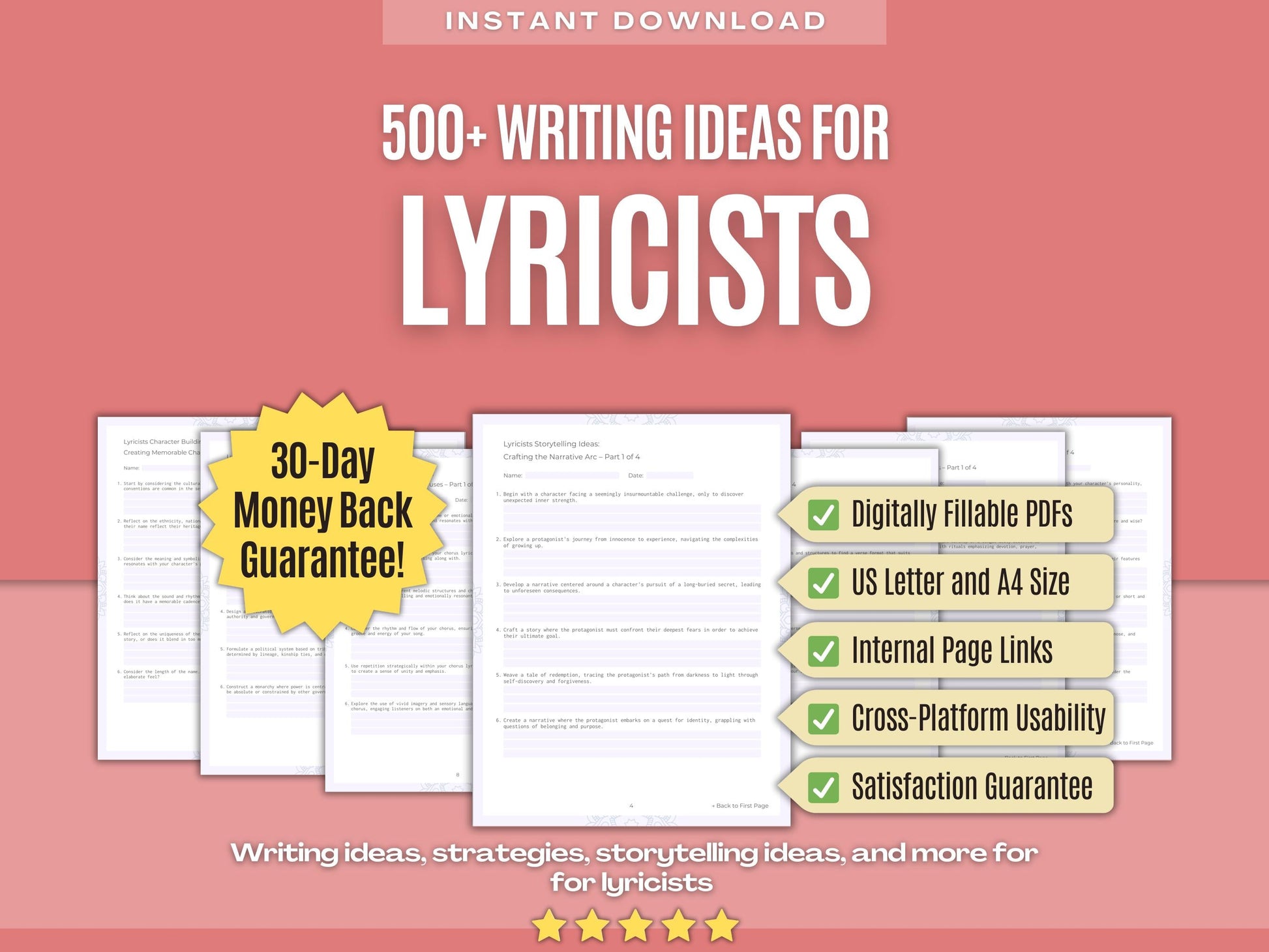 Lyricists Writing Workbooks