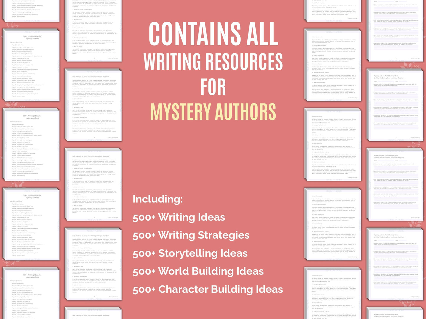 Mystery Authors Writing Worksheets