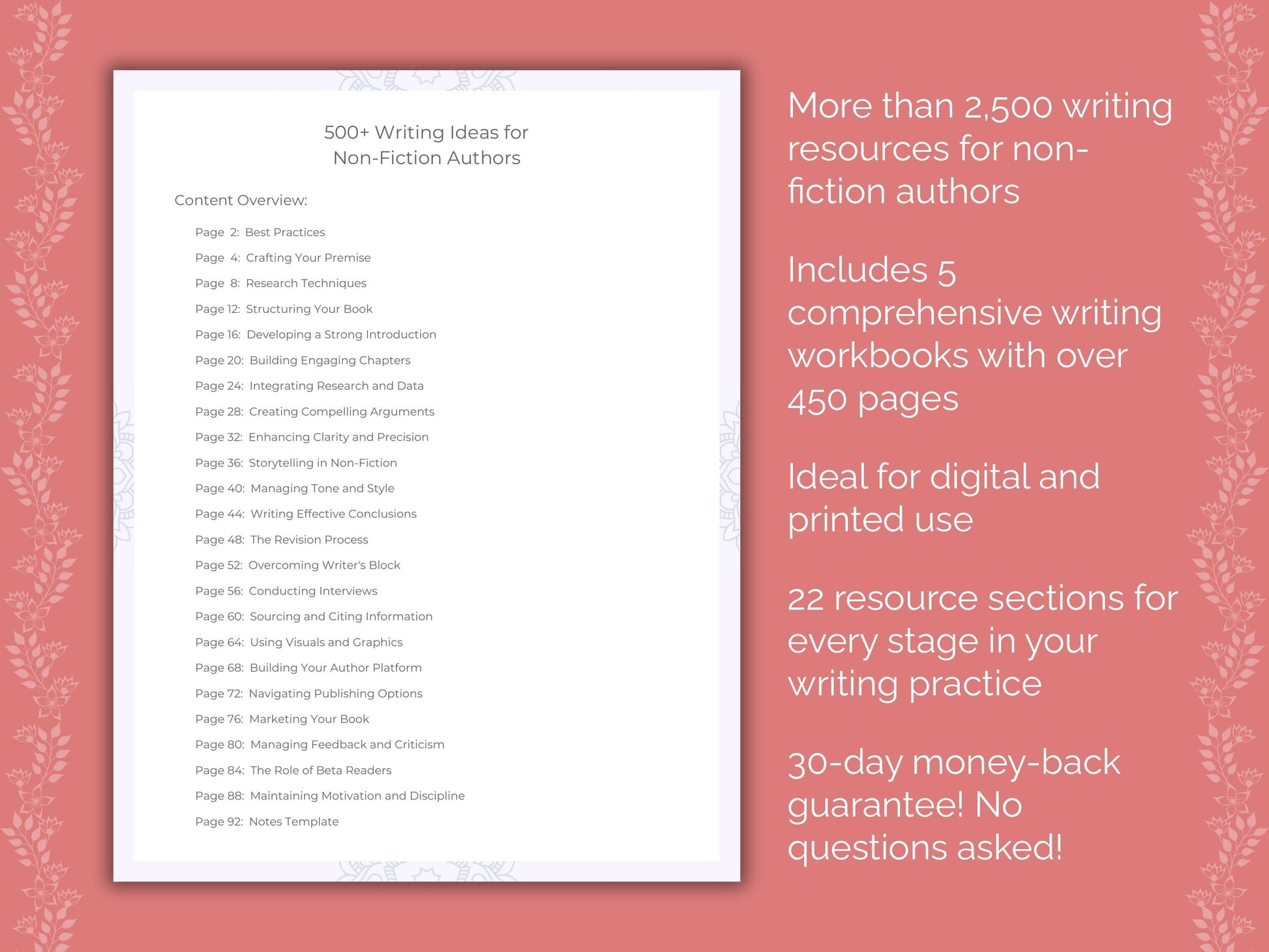 Non-Fiction Authors Writing Templates