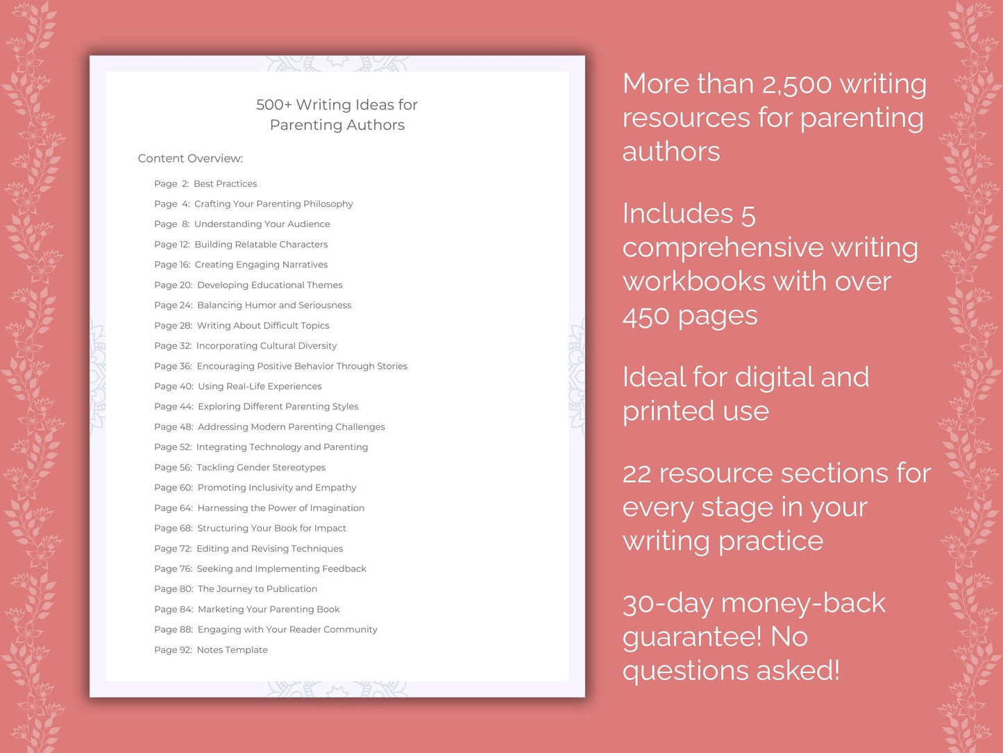 Parenting Authors Writing Templates