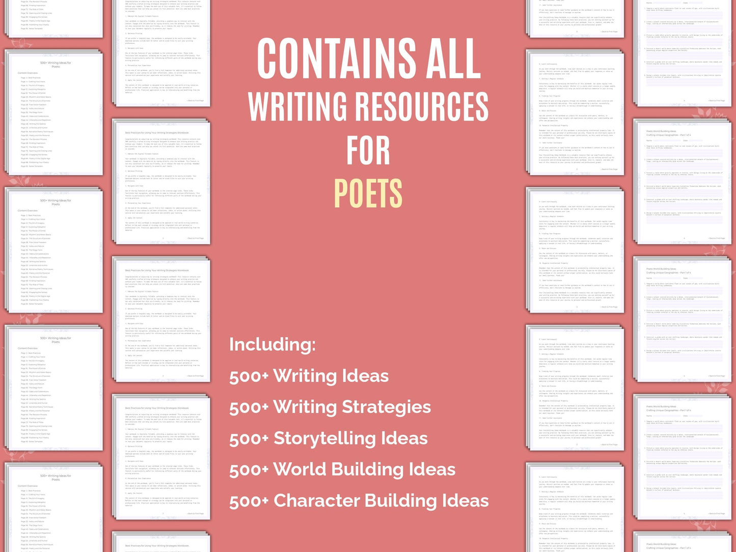 Poets Writing Worksheets