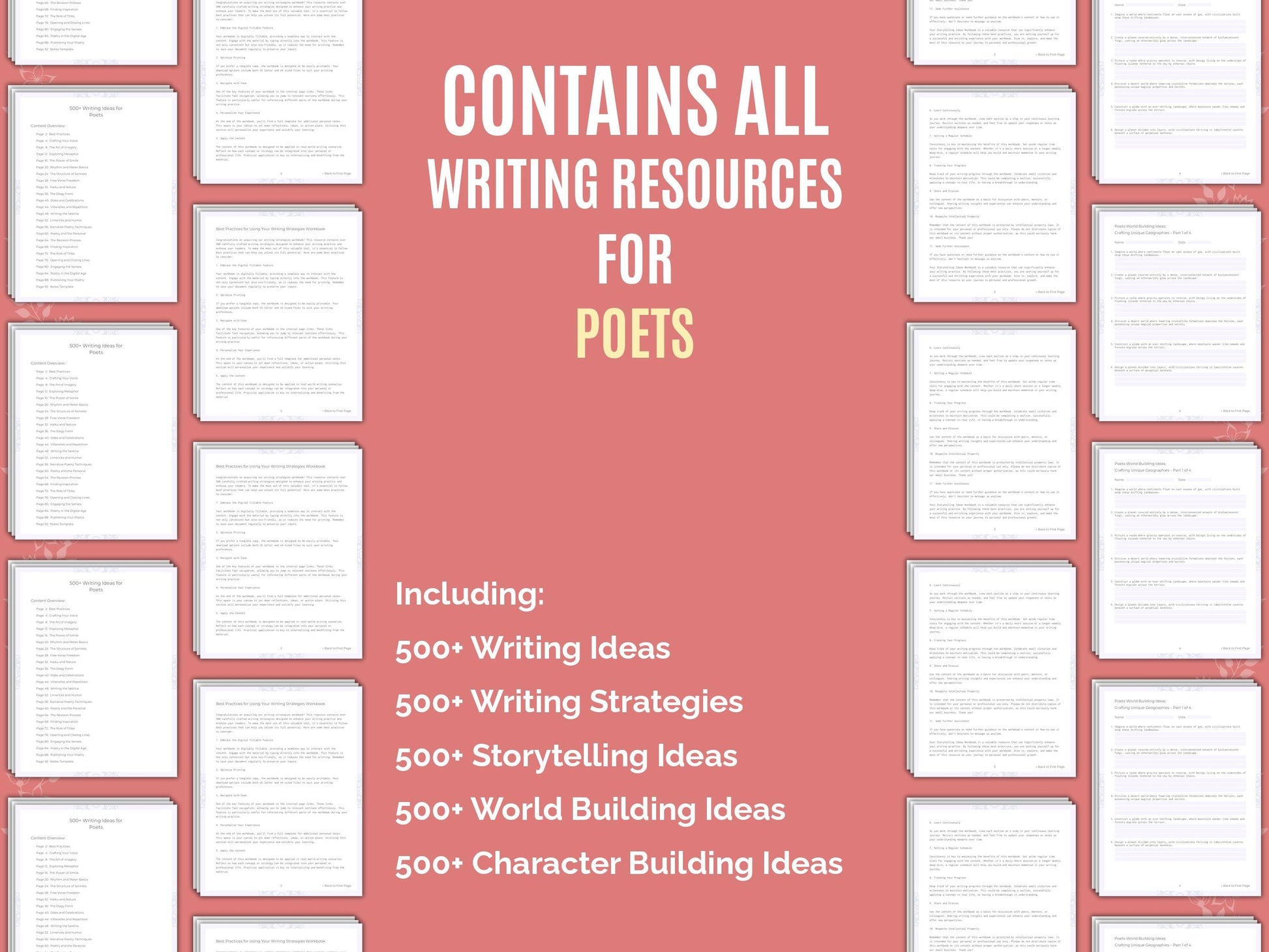 Poets Writing Worksheets