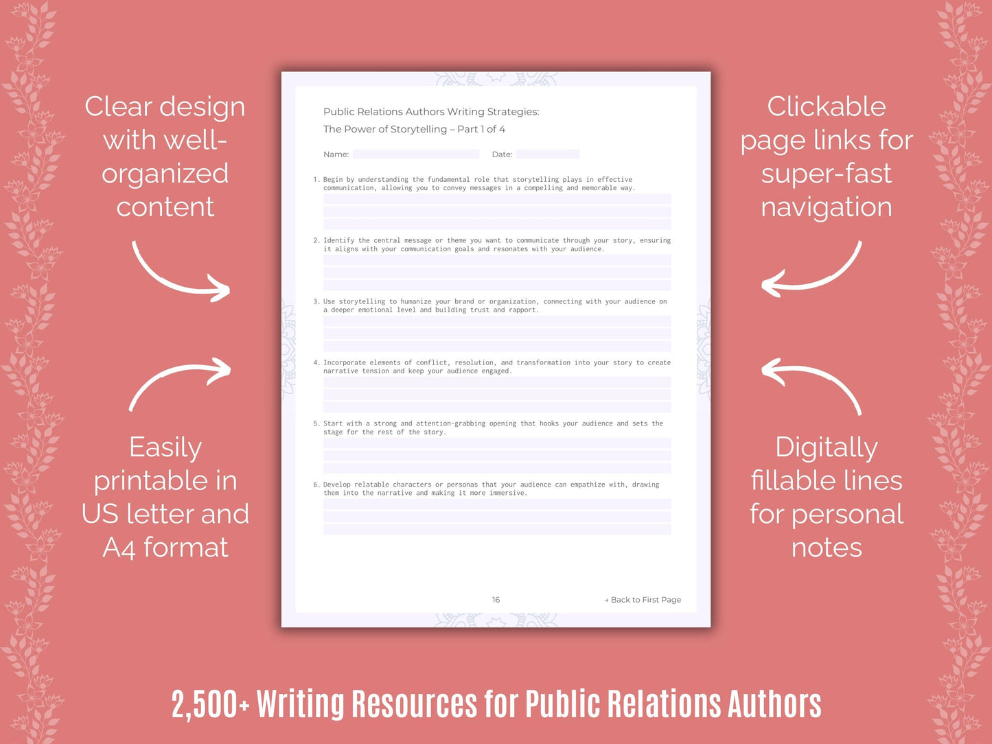 Public Relations Authors Writing Cheat Sheets