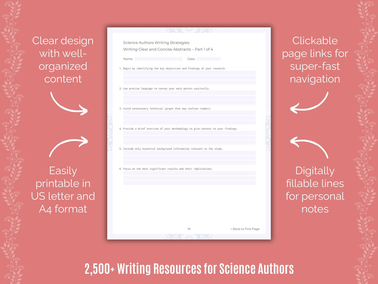 Science Authors Writing Cheat Sheets