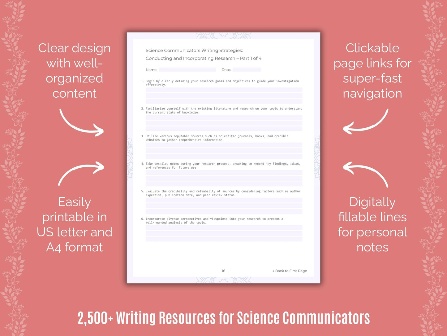 Science Communicators Writing Cheat Sheets