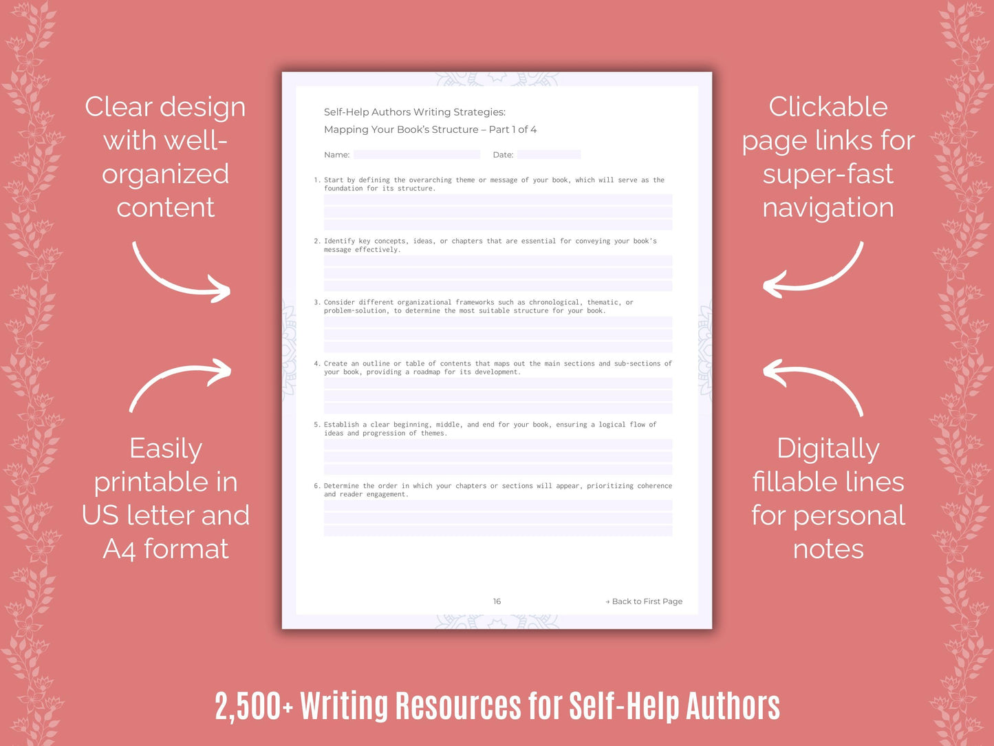 Self-Help Authors Writing Cheat Sheets