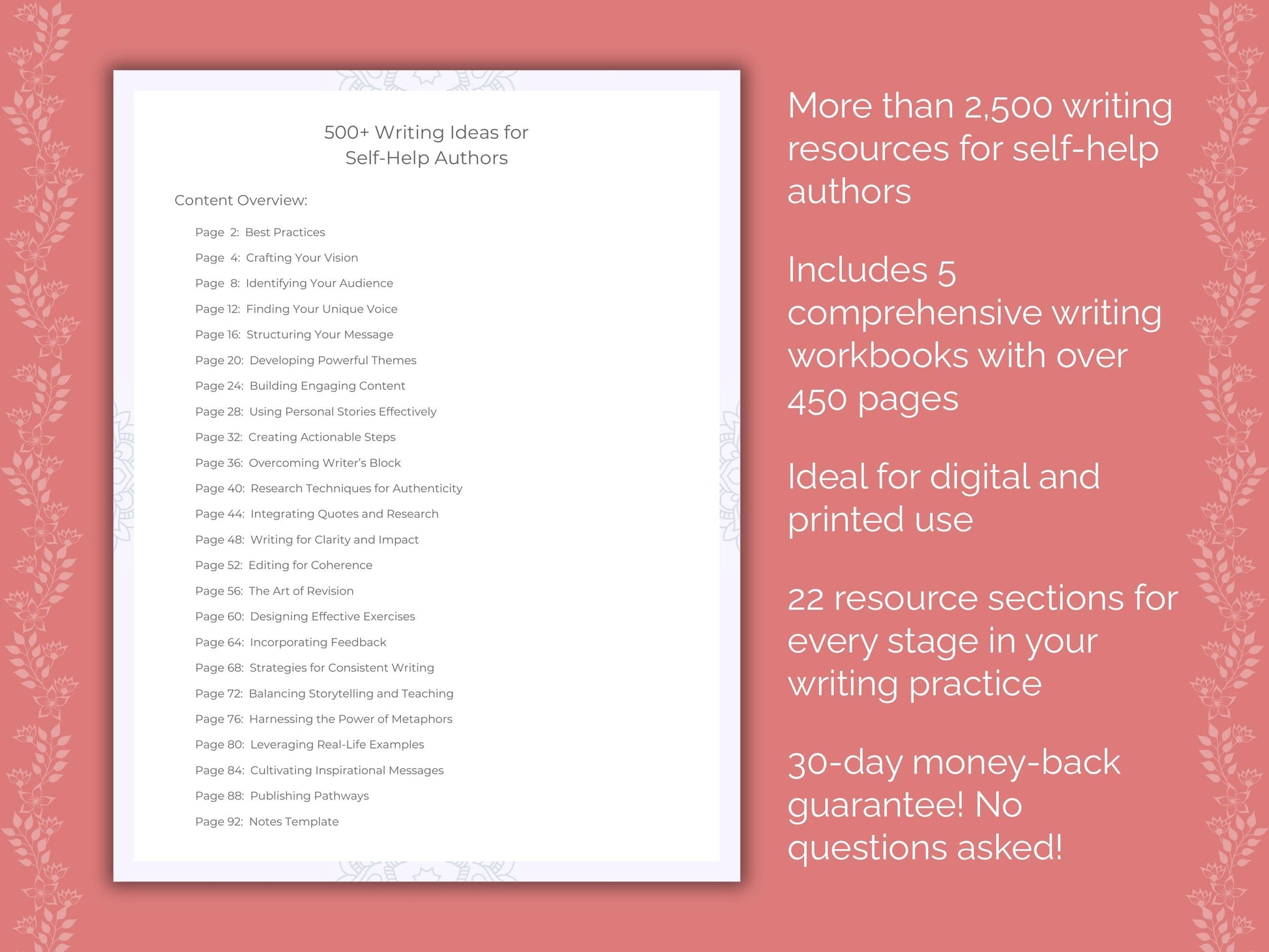 Self-Help Authors Writing Templates