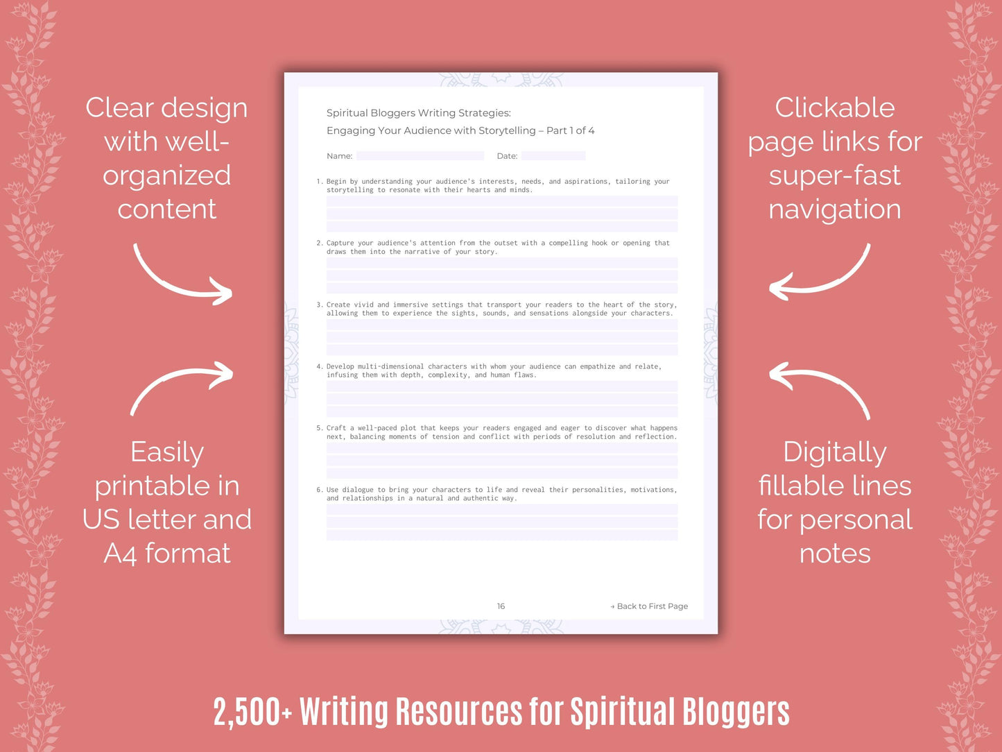 Spiritual Bloggers Writing Cheat Sheets