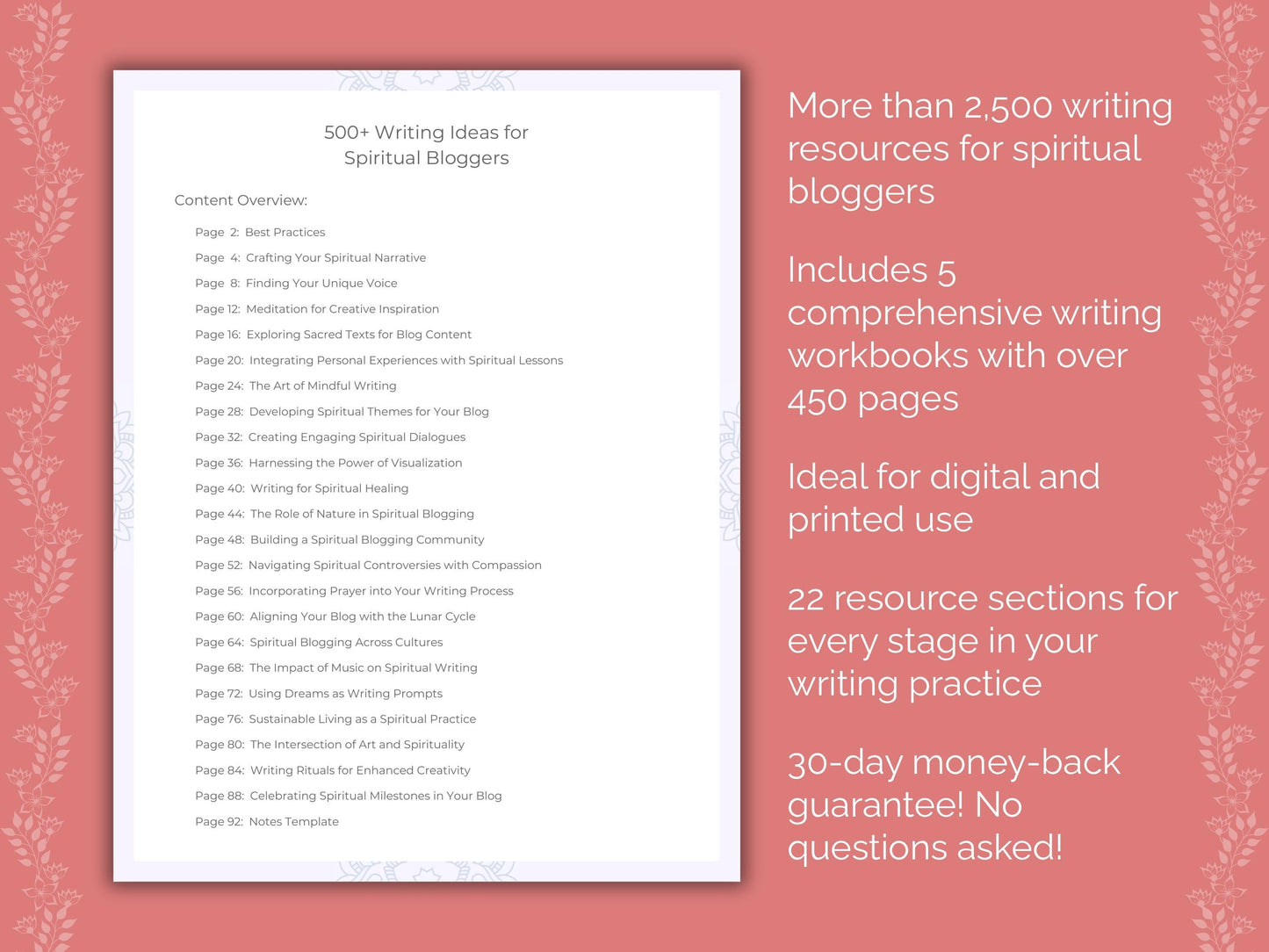 Spiritual Bloggers Writing Templates