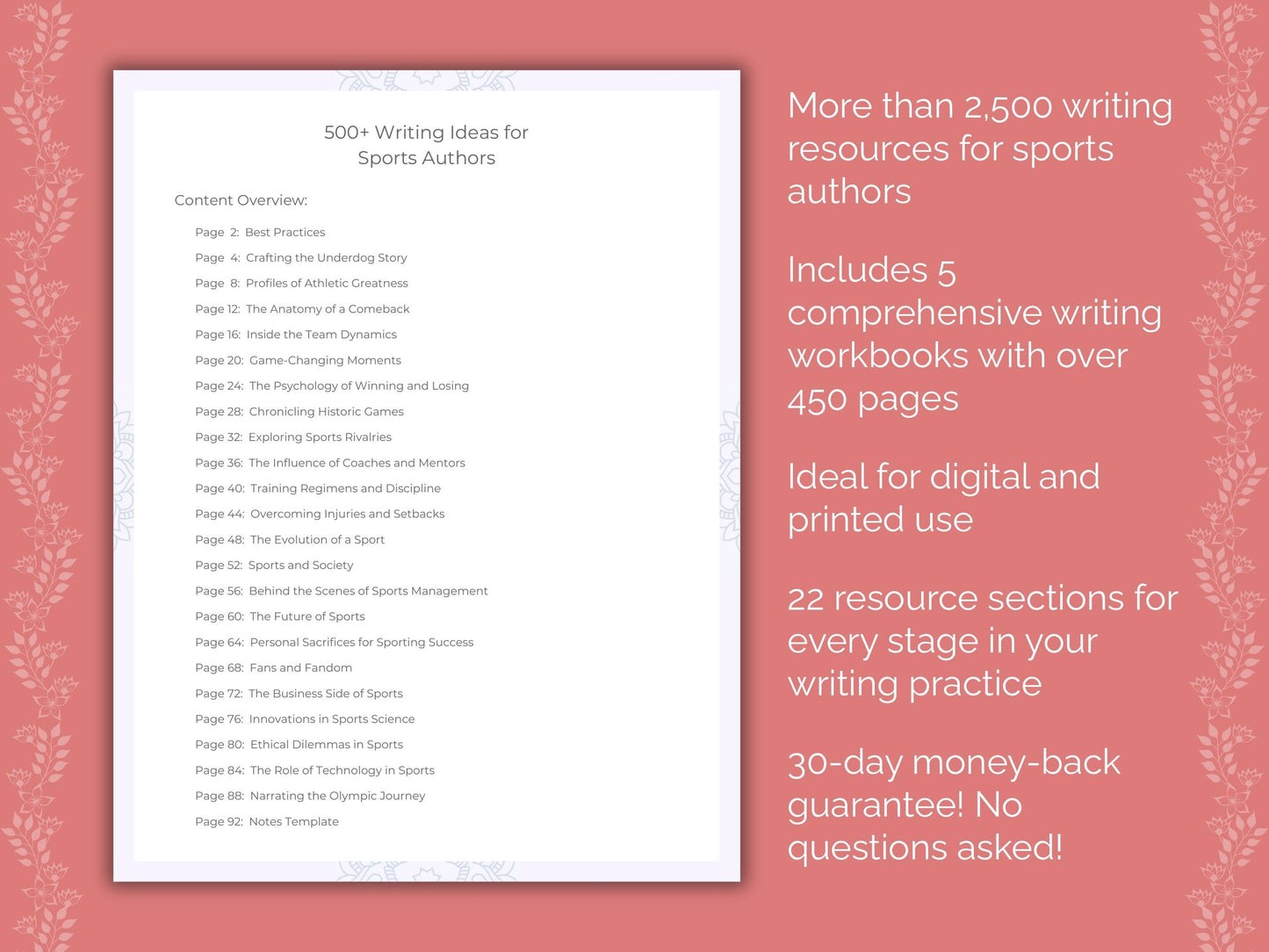 Sports Authors Writing Templates