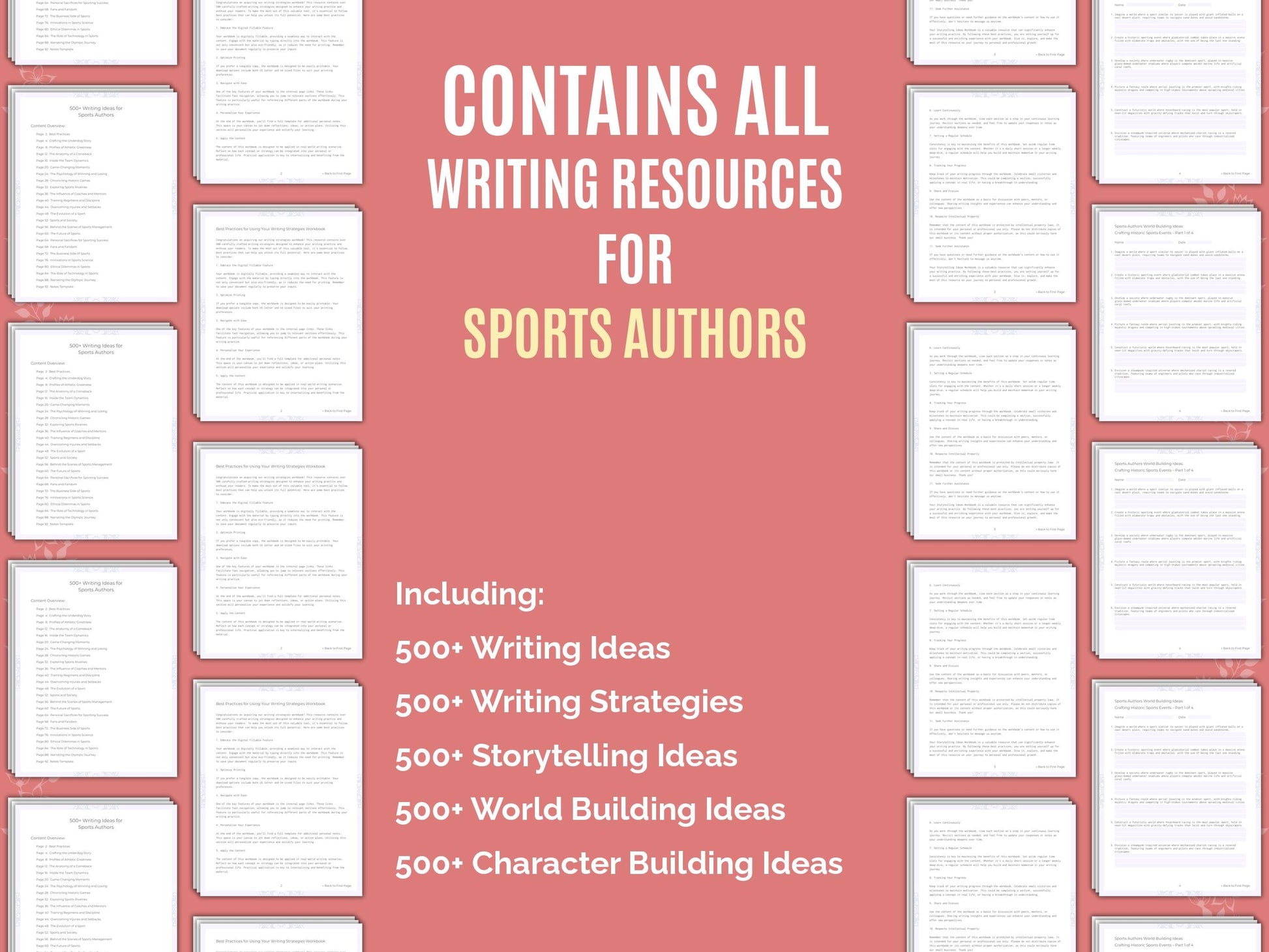 Sports Authors Writing Worksheets