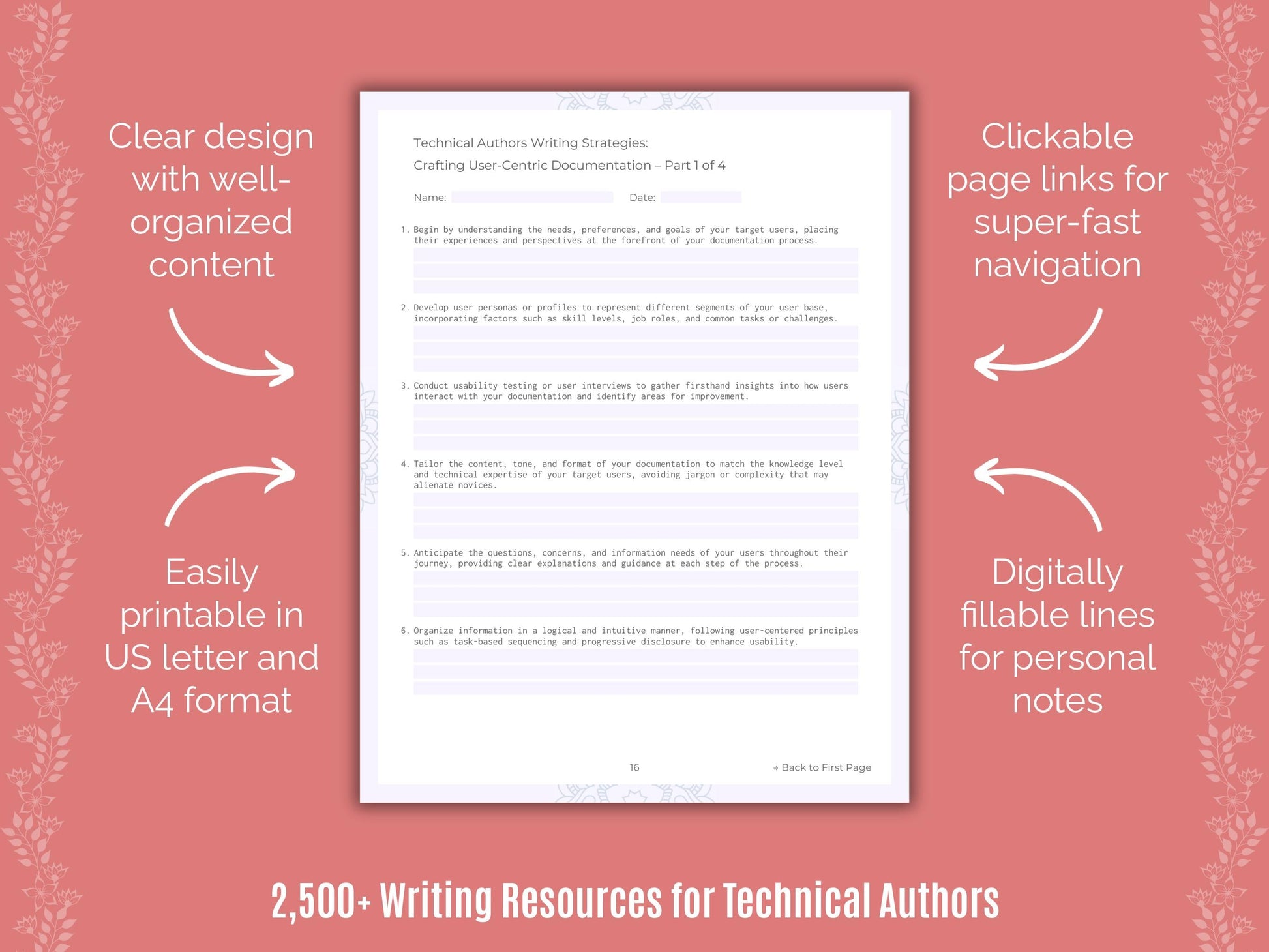 Technical Authors Writing Cheat Sheets