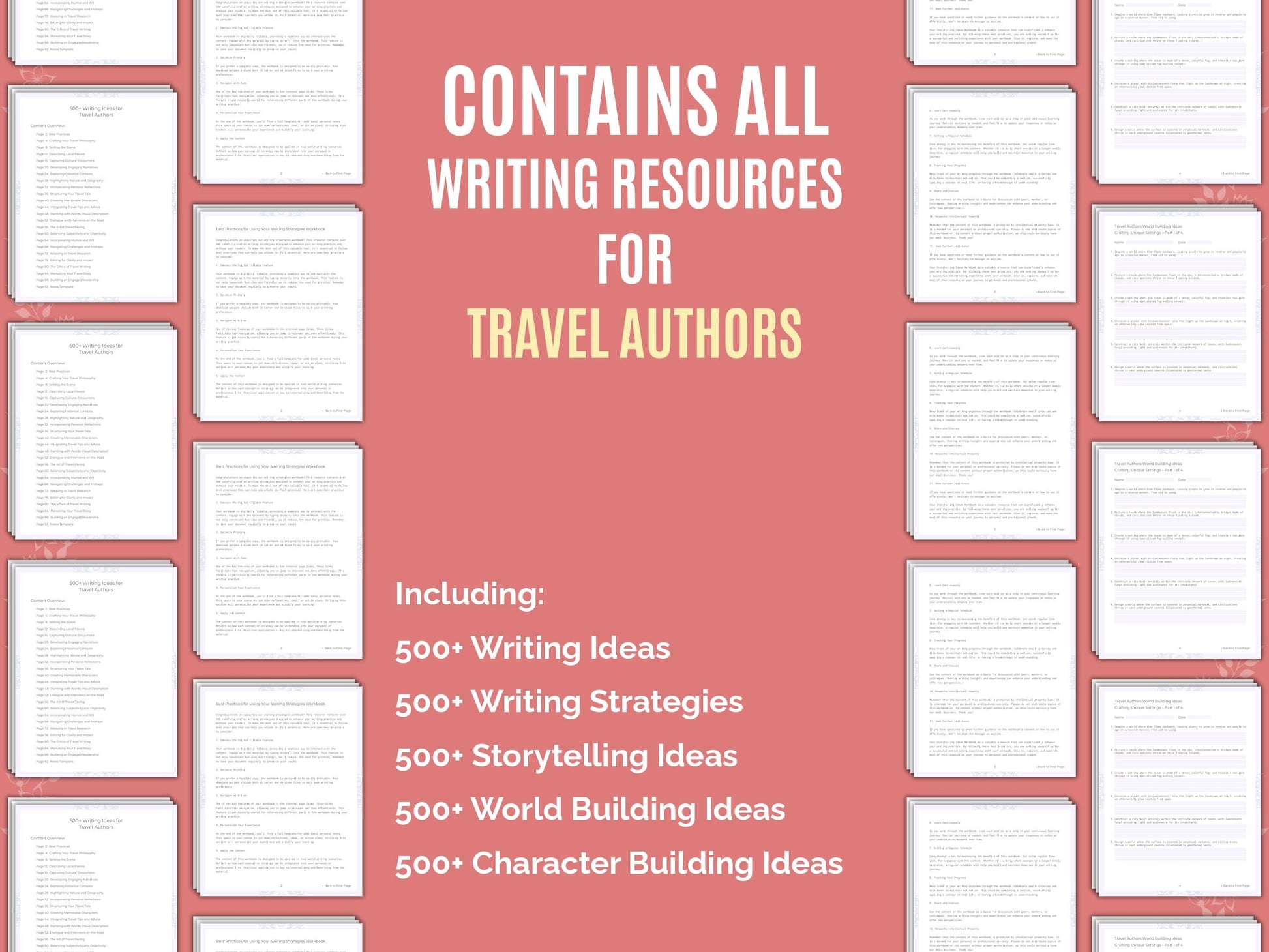 Travel Authors Writing Worksheets