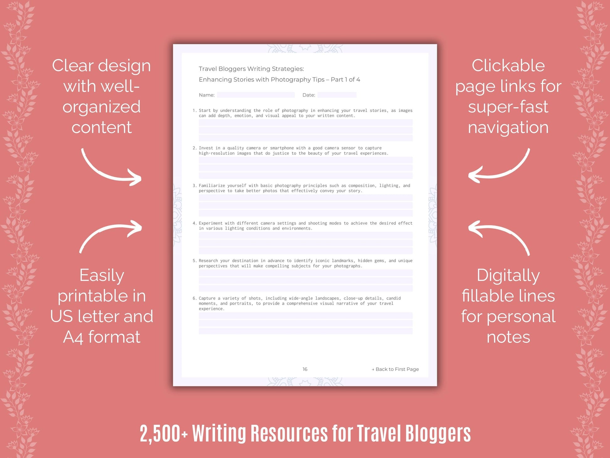 Travel Bloggers Writing Cheat Sheets