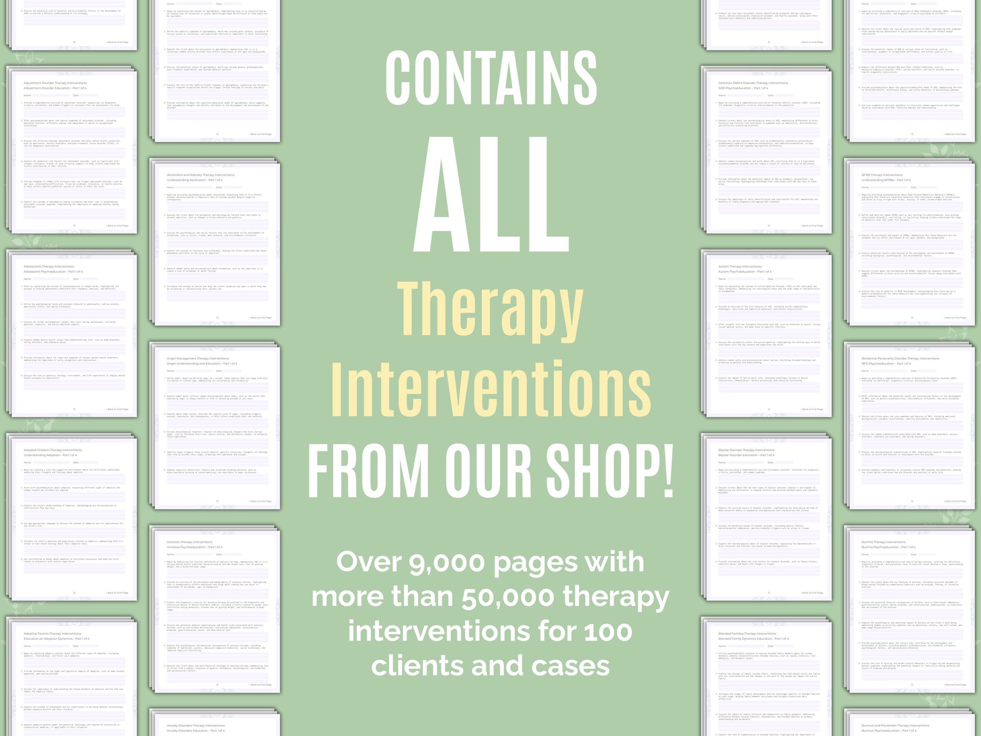 Therapy Interventions Tool