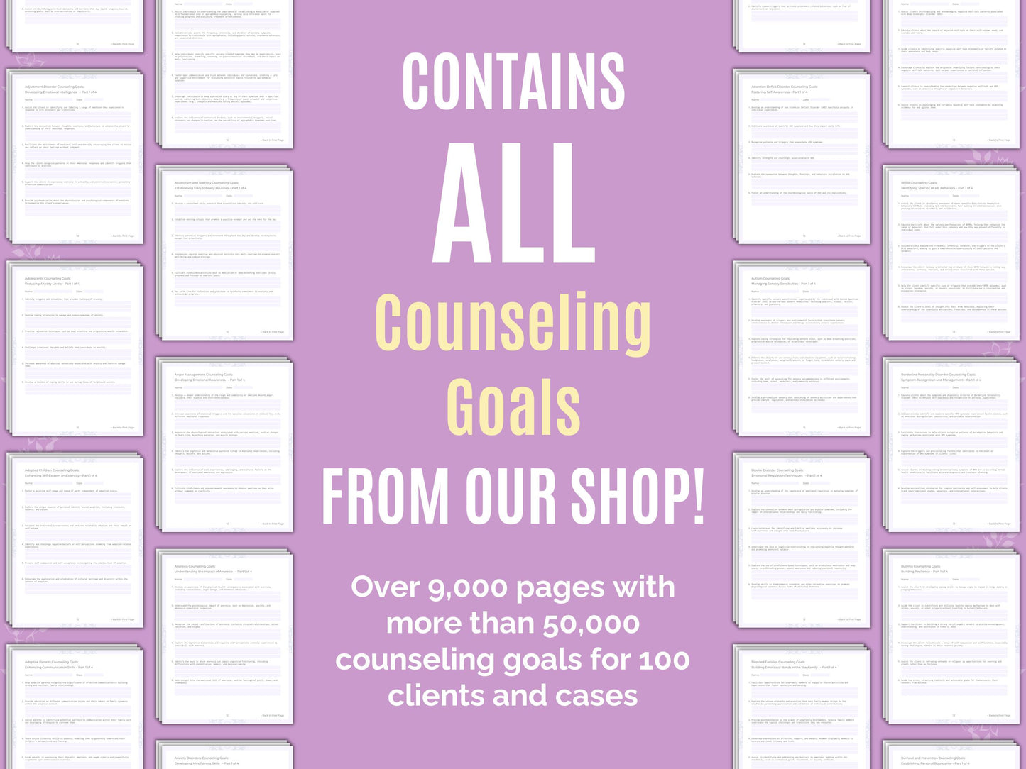Counseling Goals Workbook