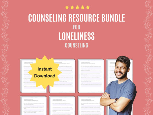 Counseling, Loneliness Template, Loneliness Bundle, Counselor, Loneliness Therapy, Loneliness, Loneliness Resource, Loneliness Workbook, Loneliness Idea, Mental Health, Loneliness Worksheet, Loneliness Tool, Therapist